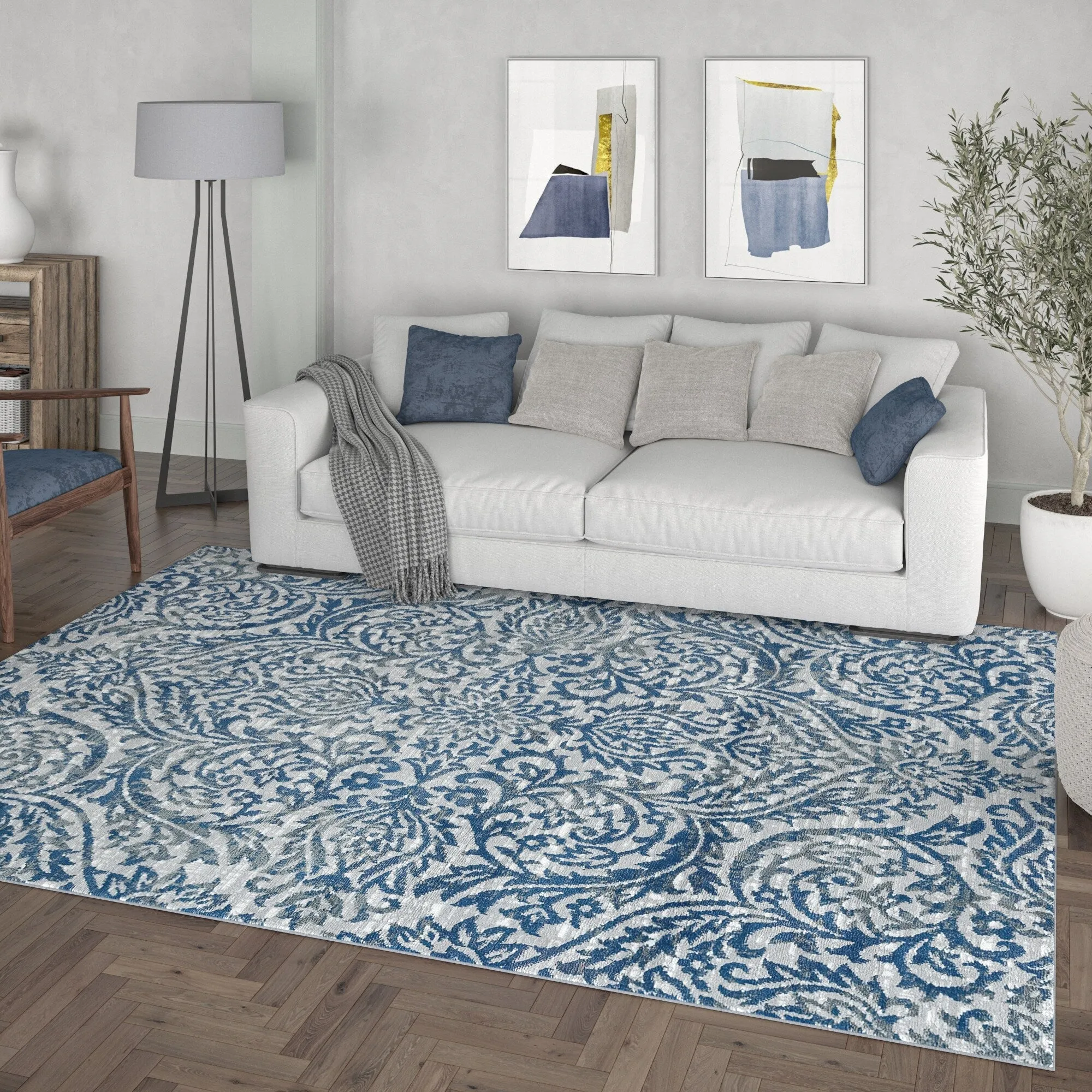 Carrington Farmhouse Floral & Botanical Indoor Area Rug