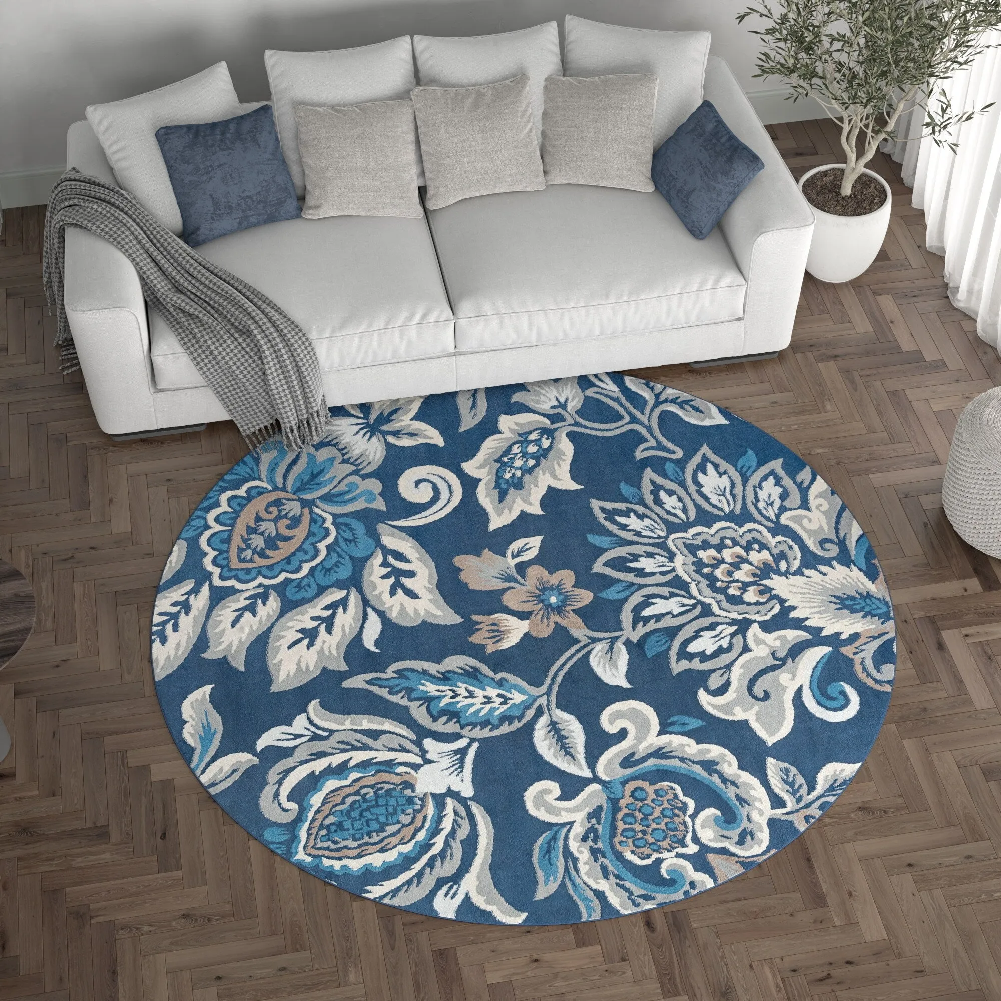 Carrington Farmhouse Floral & Botanical Indoor Area Rug