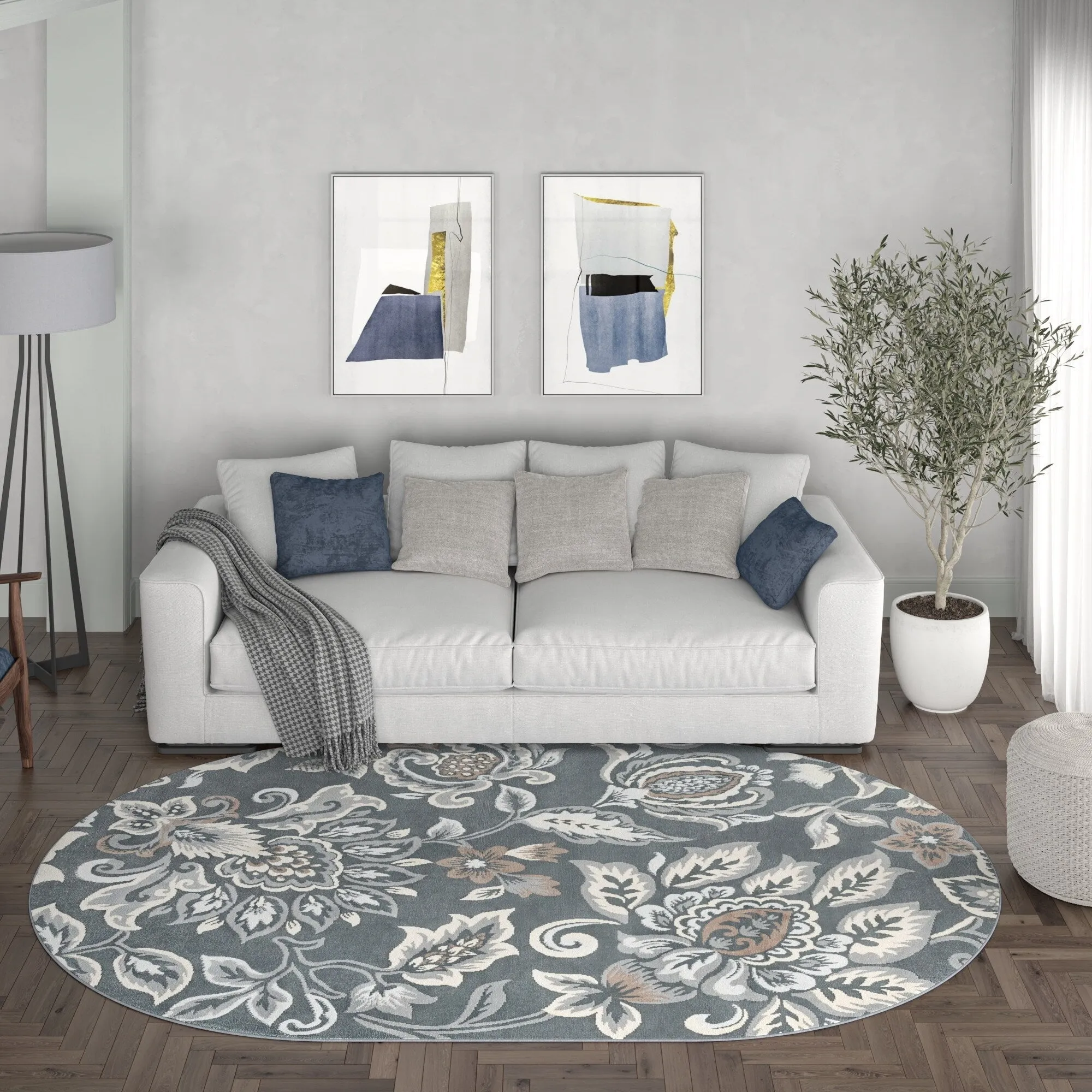 Carrington Farmhouse Floral & Botanical Indoor Area Rug