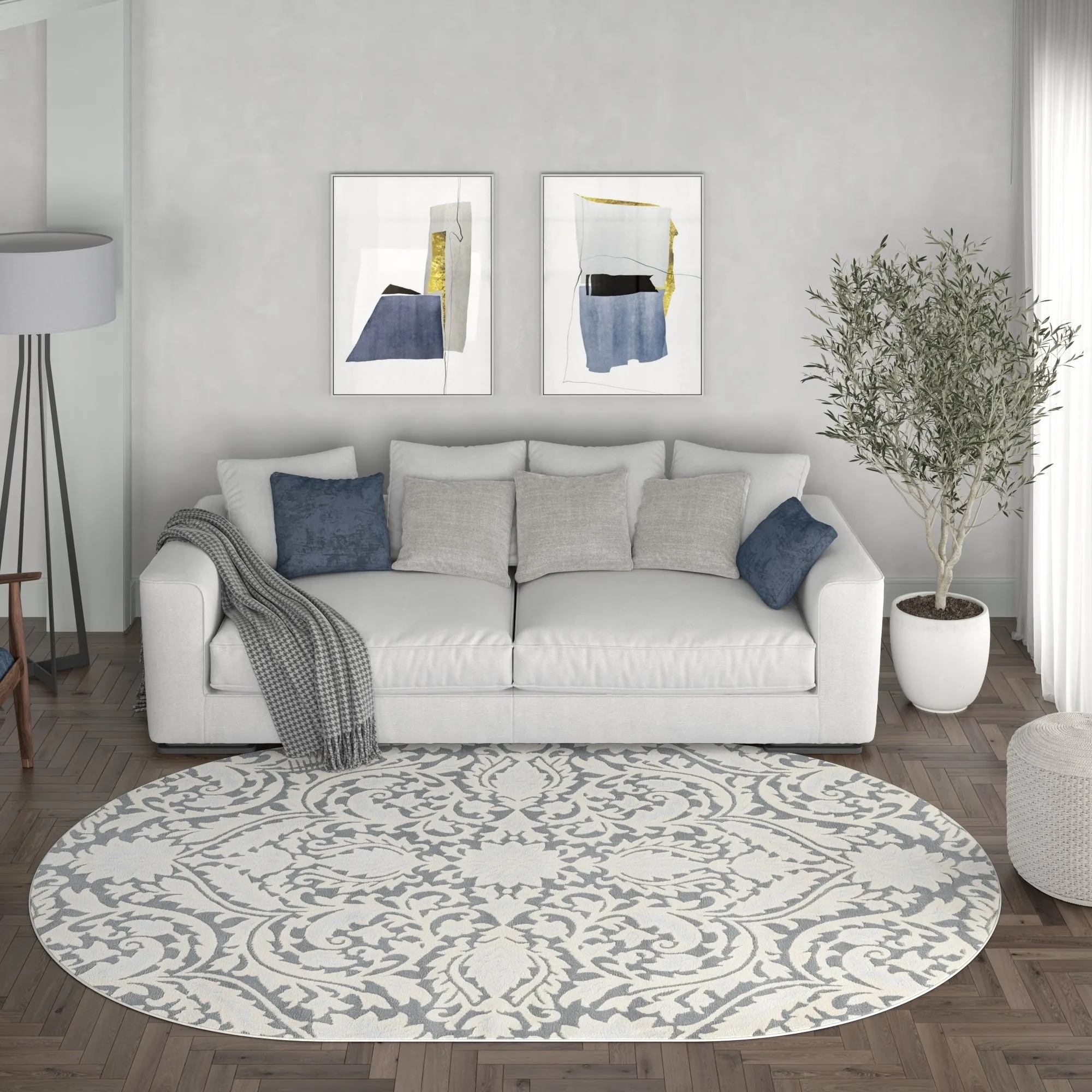 Carrington Farmhouse Floral & Botanical Indoor Area Rug