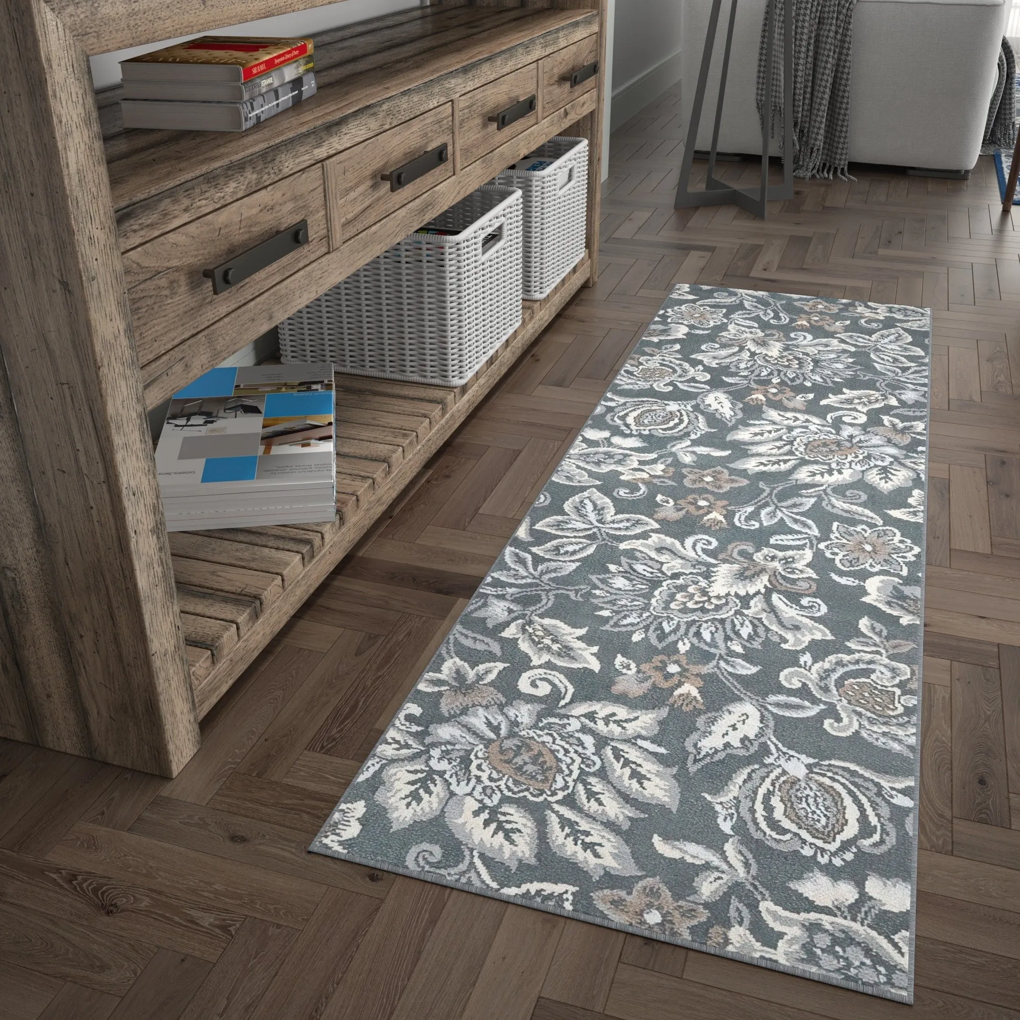 Carrington Farmhouse Floral & Botanical Indoor Area Rug
