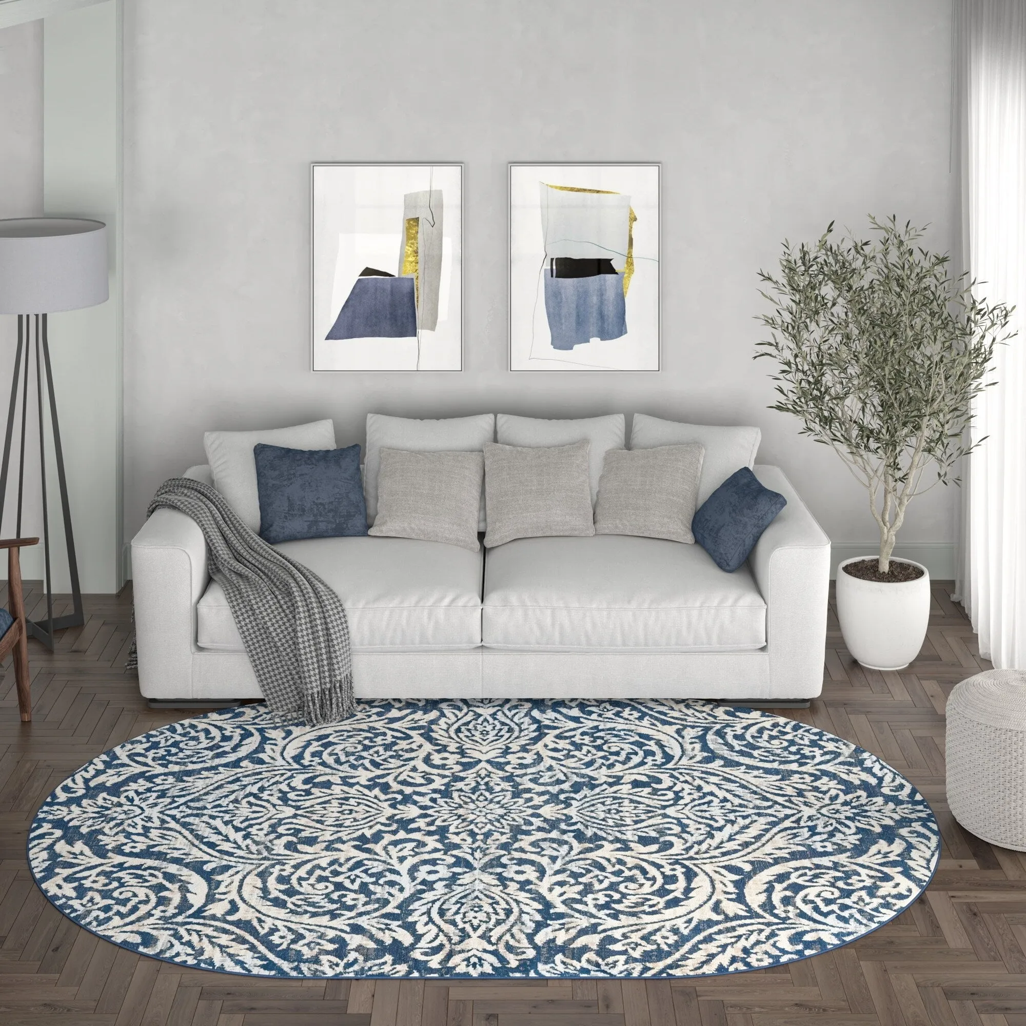 Carrington Farmhouse Floral & Botanical Indoor Area Rug