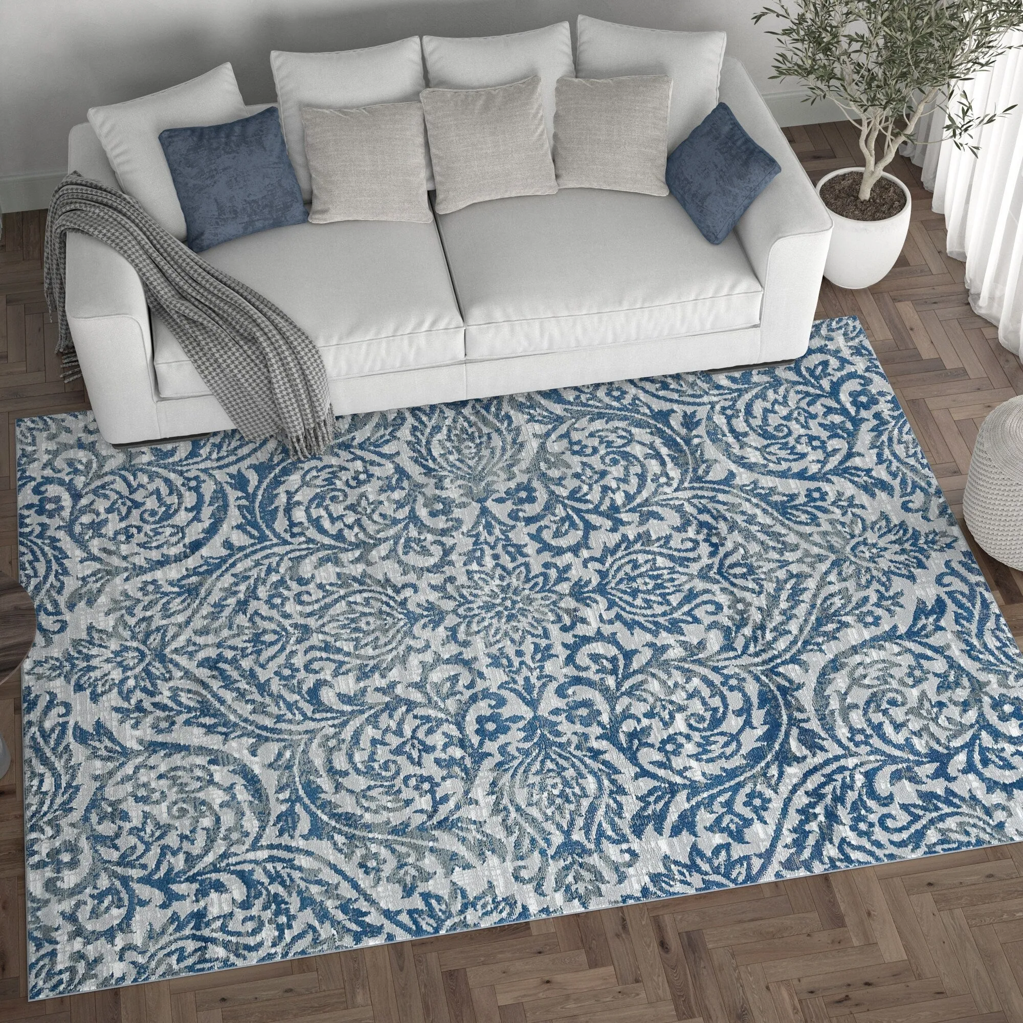 Carrington Farmhouse Floral & Botanical Indoor Area Rug