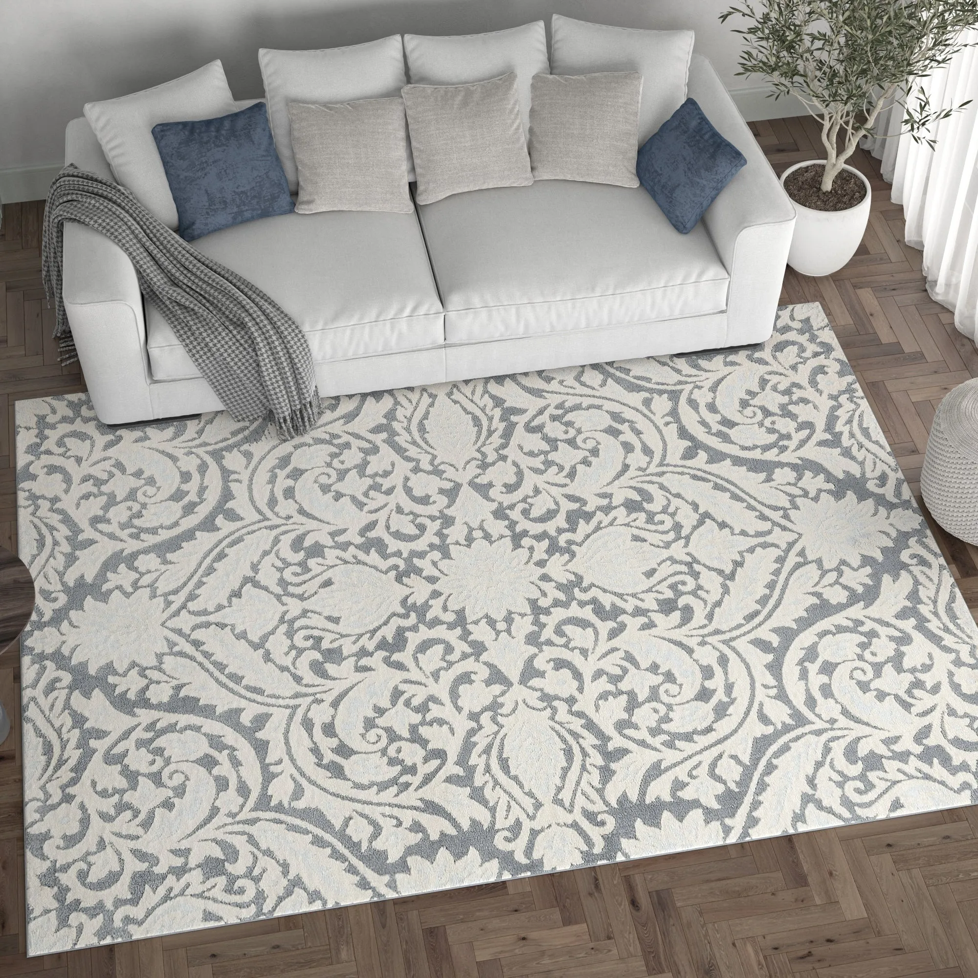 Carrington Farmhouse Floral & Botanical Indoor Area Rug