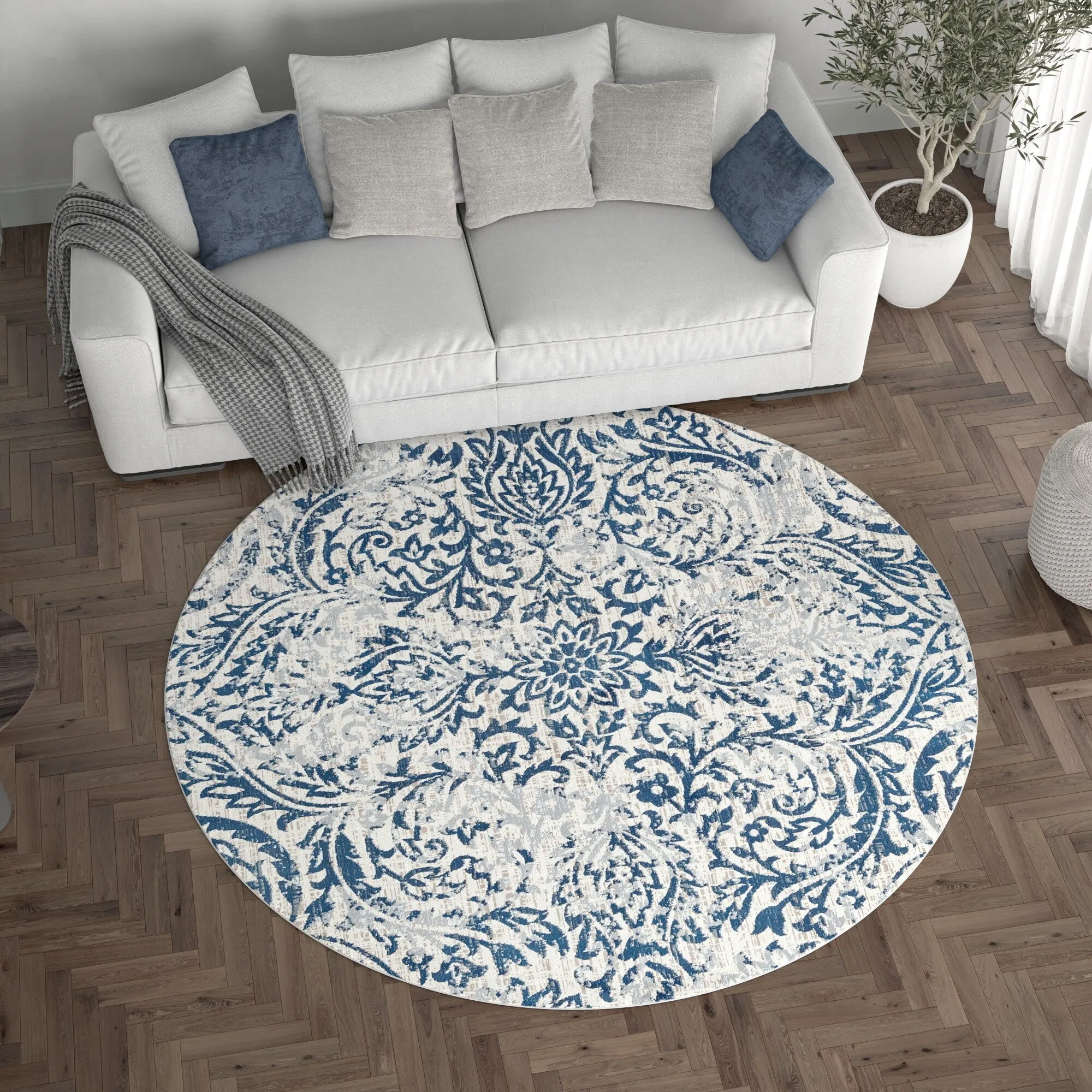 Carrington Farmhouse Floral & Botanical Indoor Area Rug