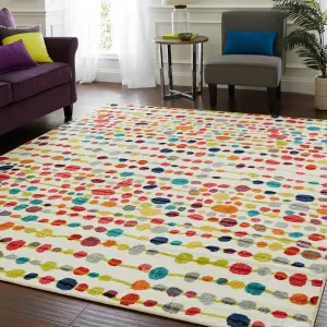 Carson Carrington Hinnerup Abstract Dotted Stripe Rug