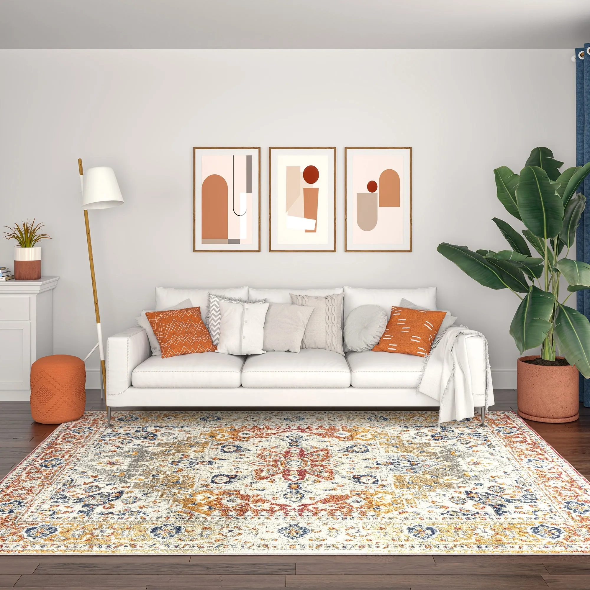 Chesney Bohemian & Eclectic Medallion Indoor Area Rug