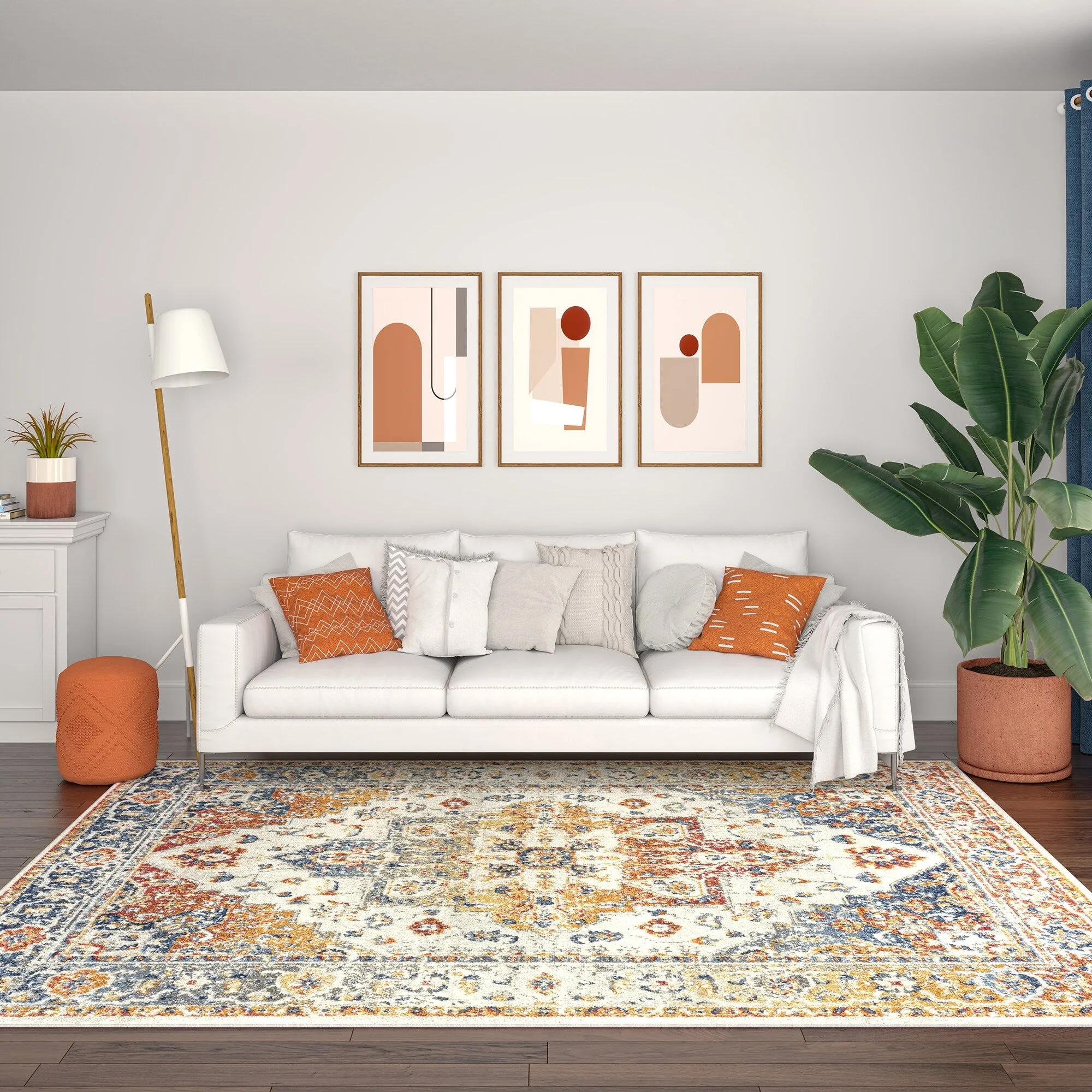 Chesney Bohemian & Eclectic Medallion Indoor Area Rug