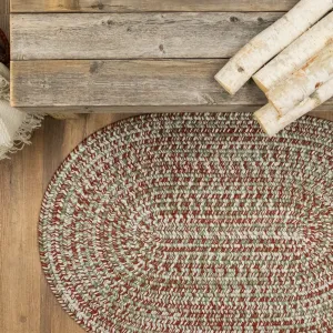 Christmas Braided Tweed Rug