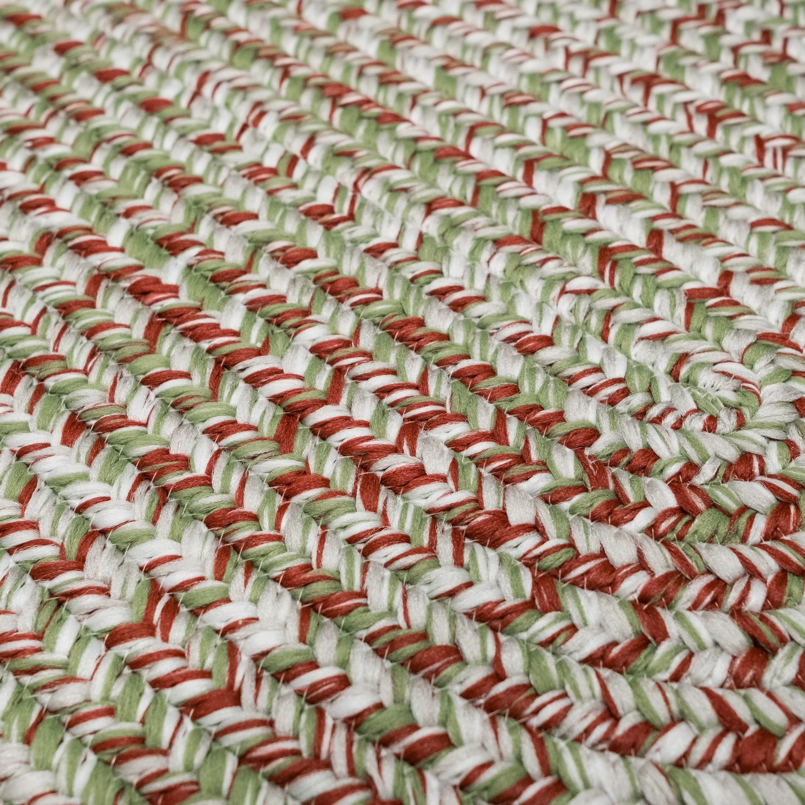 Christmas Braided Tweed Rug