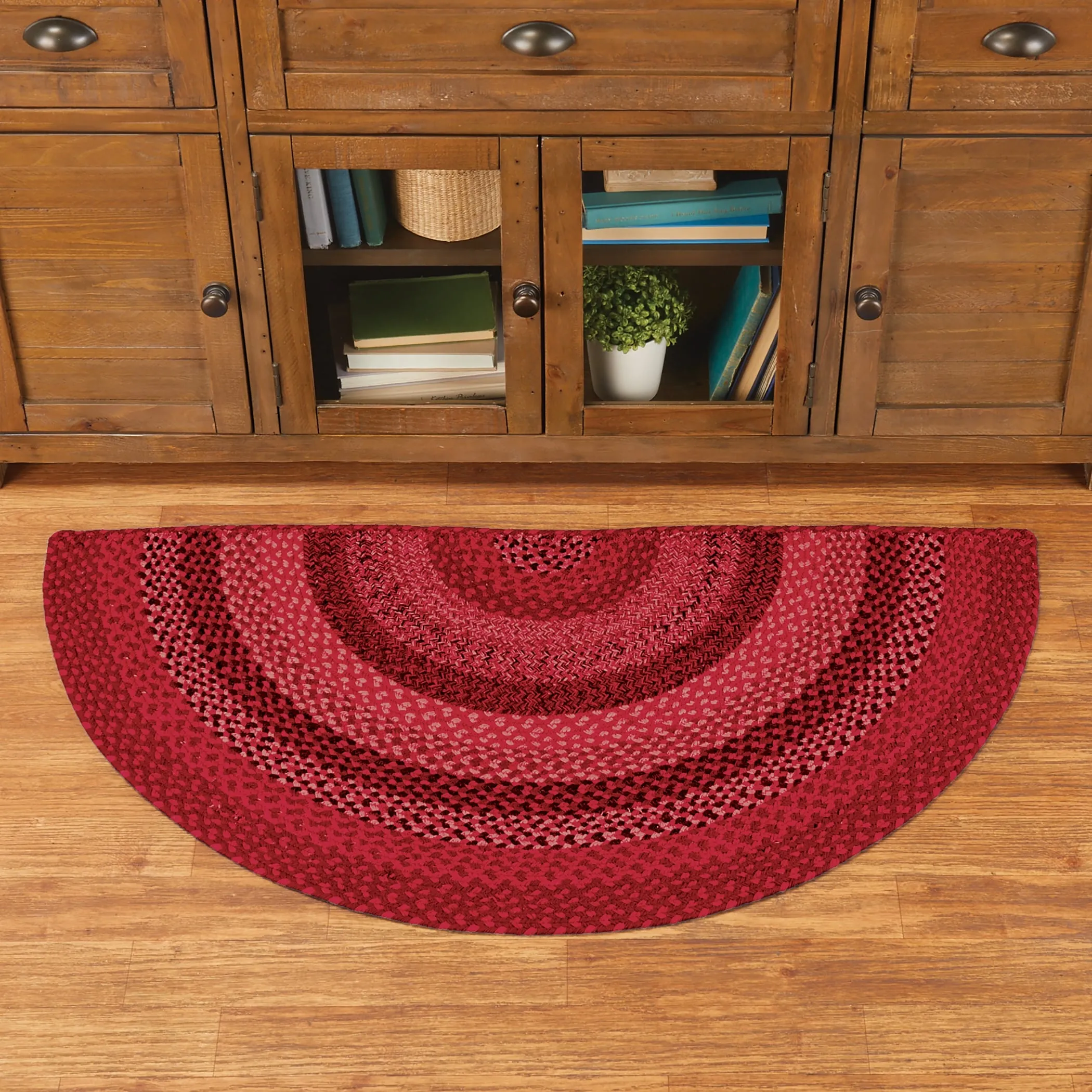 Classic Farmhouse Braided Kitchen Accent Rug