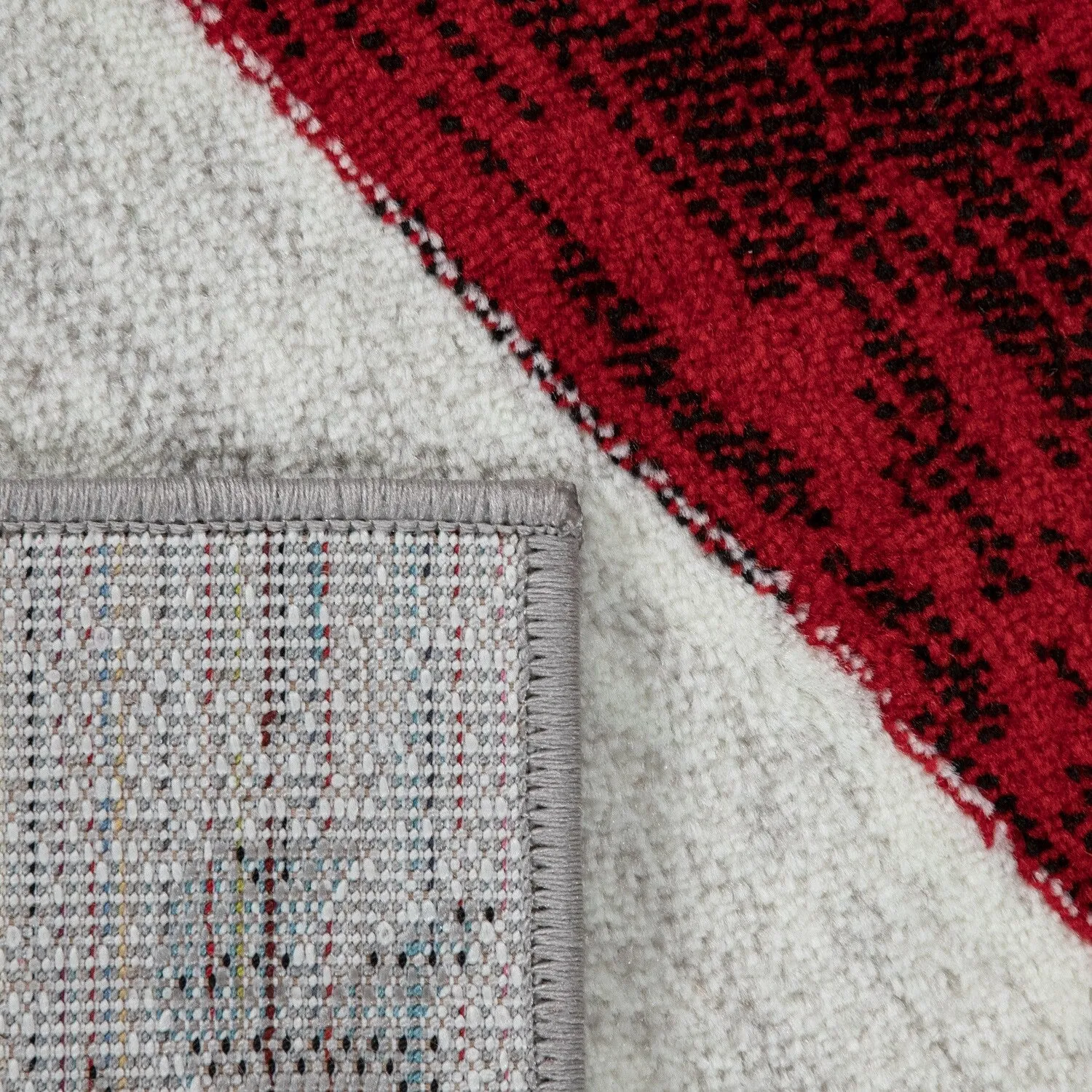 Classic Living Room Rug With Patchwork Design Modern checkered pattern