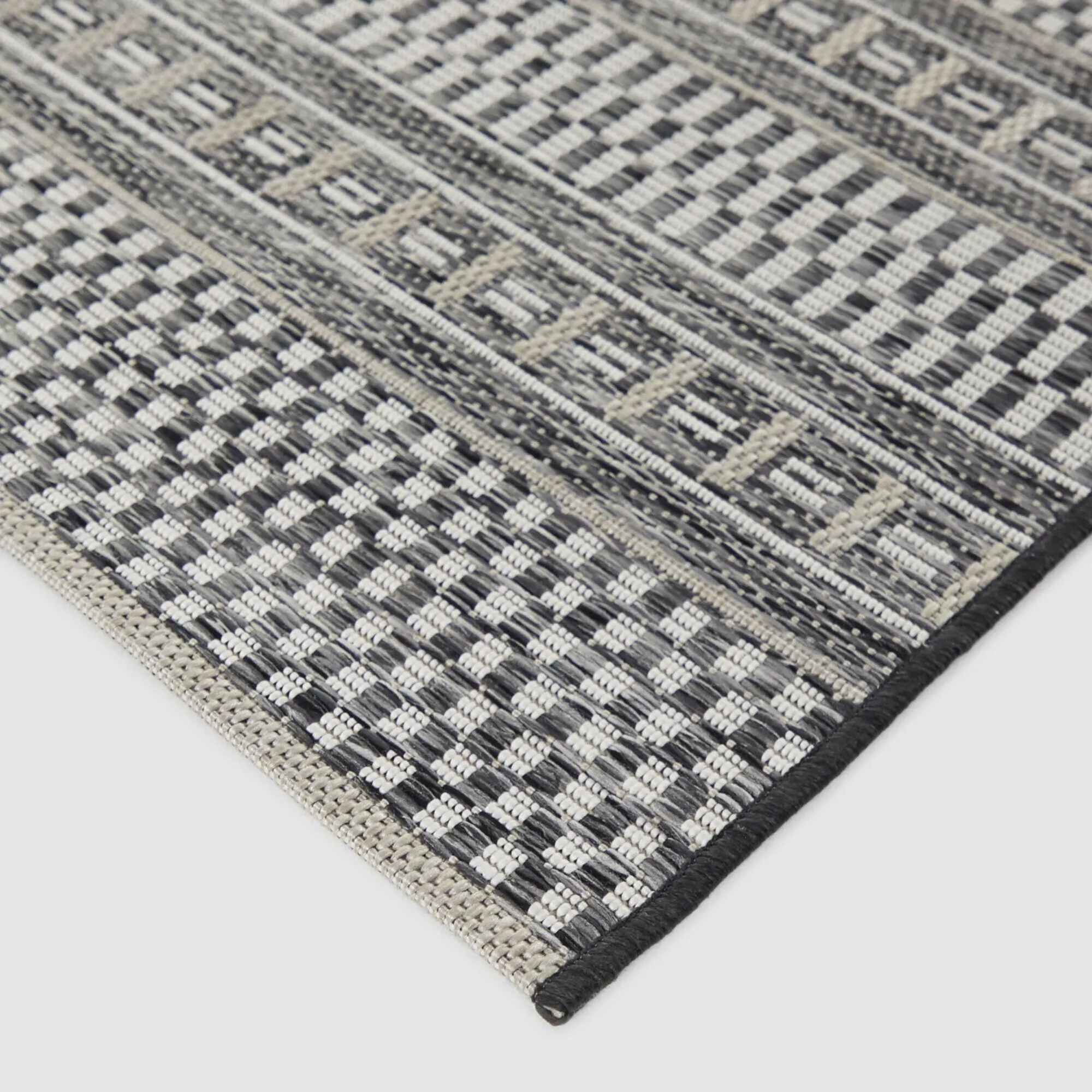 Cohen Checkered Stripe Indoor/Outdoor Area Rug