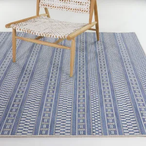 Cohen Checkered Stripe Indoor/Outdoor Area Rug