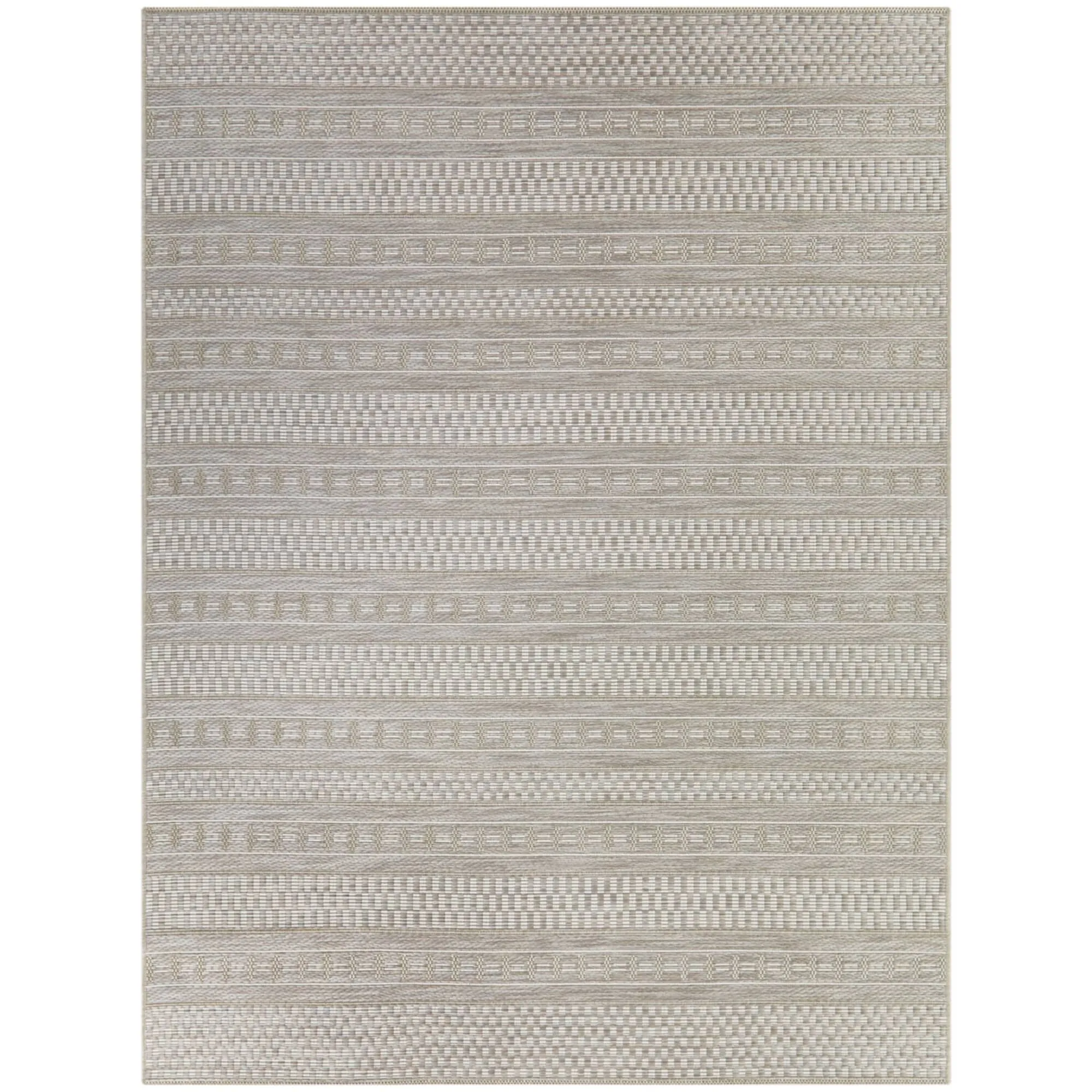 Cohen Checkered Stripe Indoor/Outdoor Area Rug