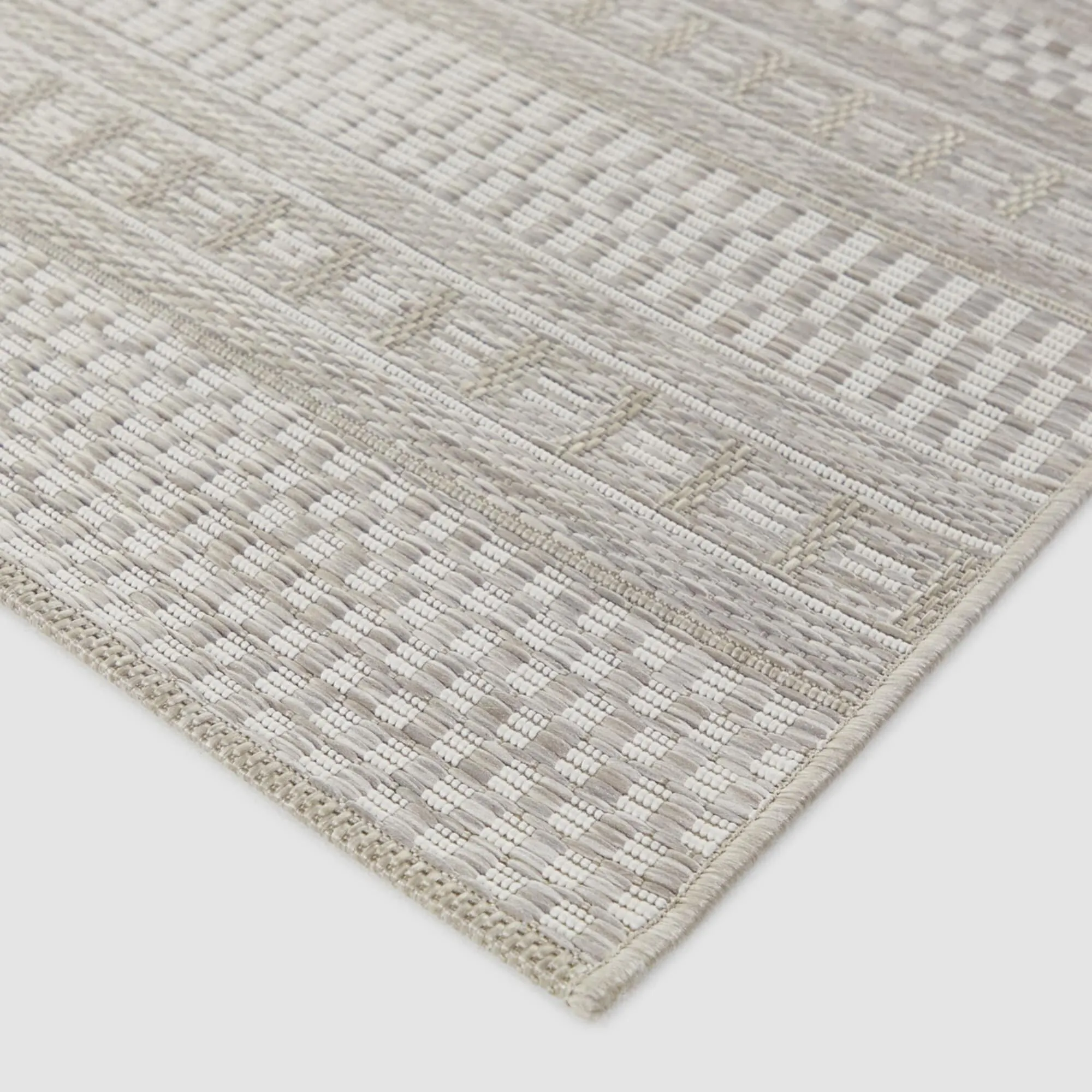 Cohen Checkered Stripe Indoor/Outdoor Area Rug