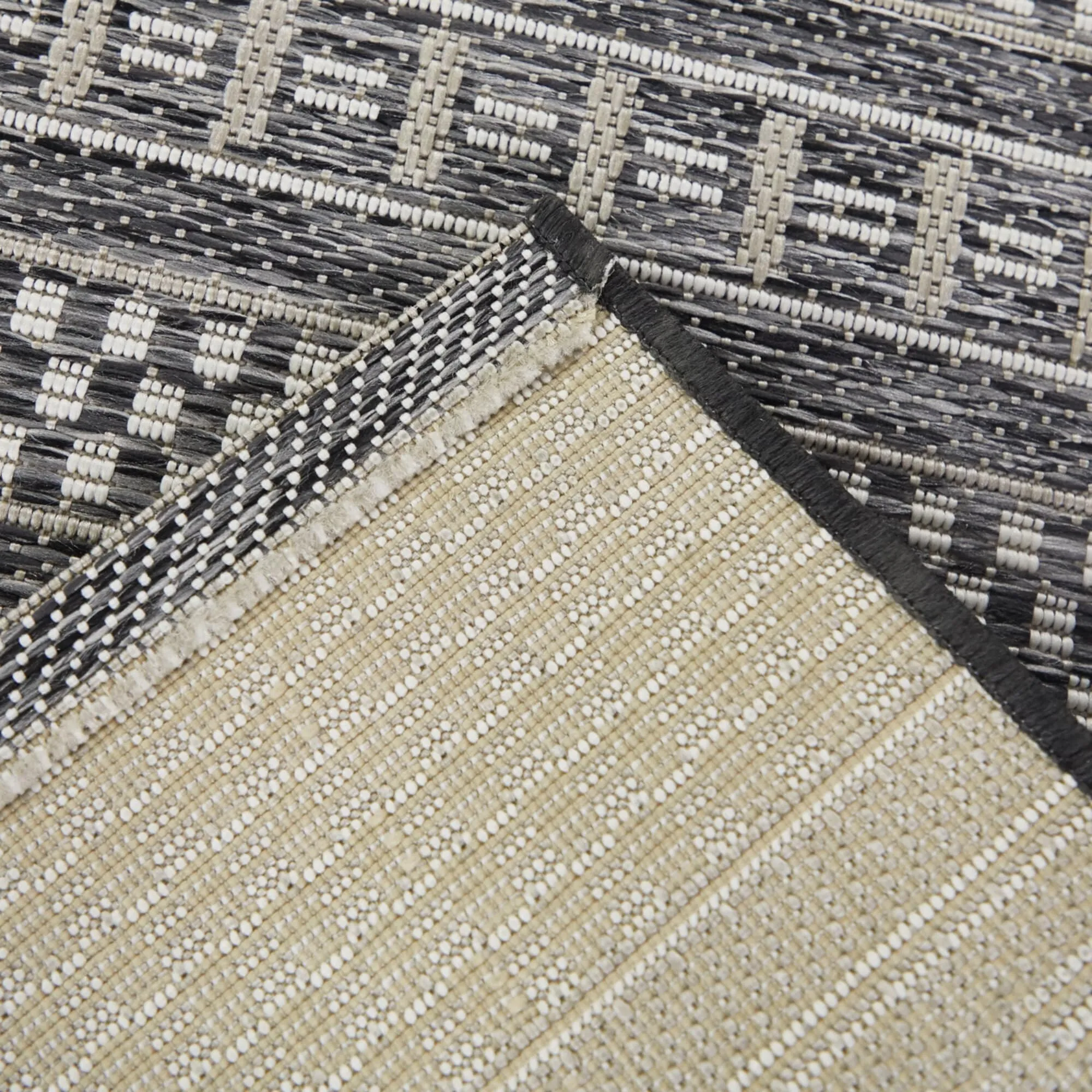 Cohen Checkered Stripe Indoor/Outdoor Area Rug
