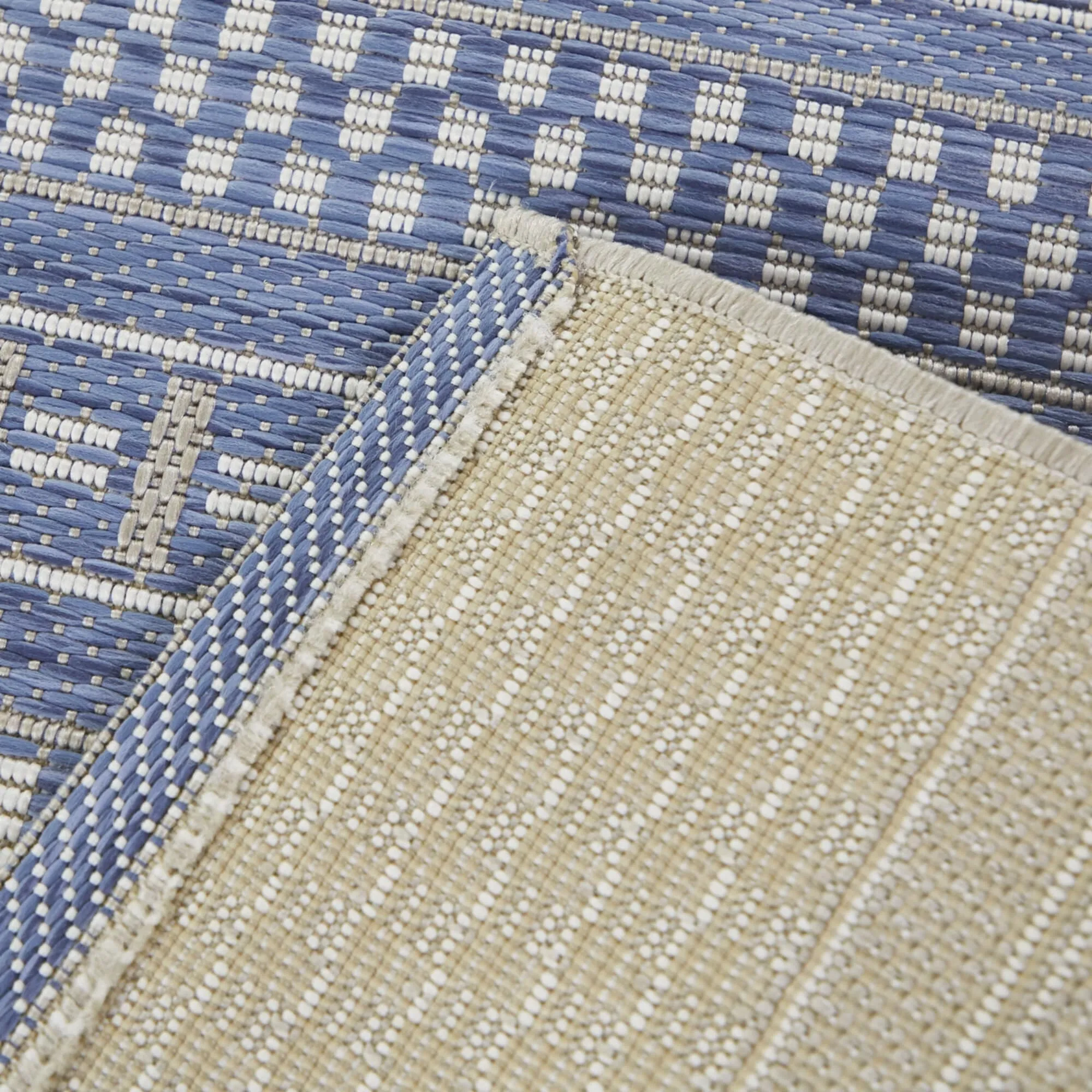 Cohen Checkered Stripe Indoor/Outdoor Area Rug