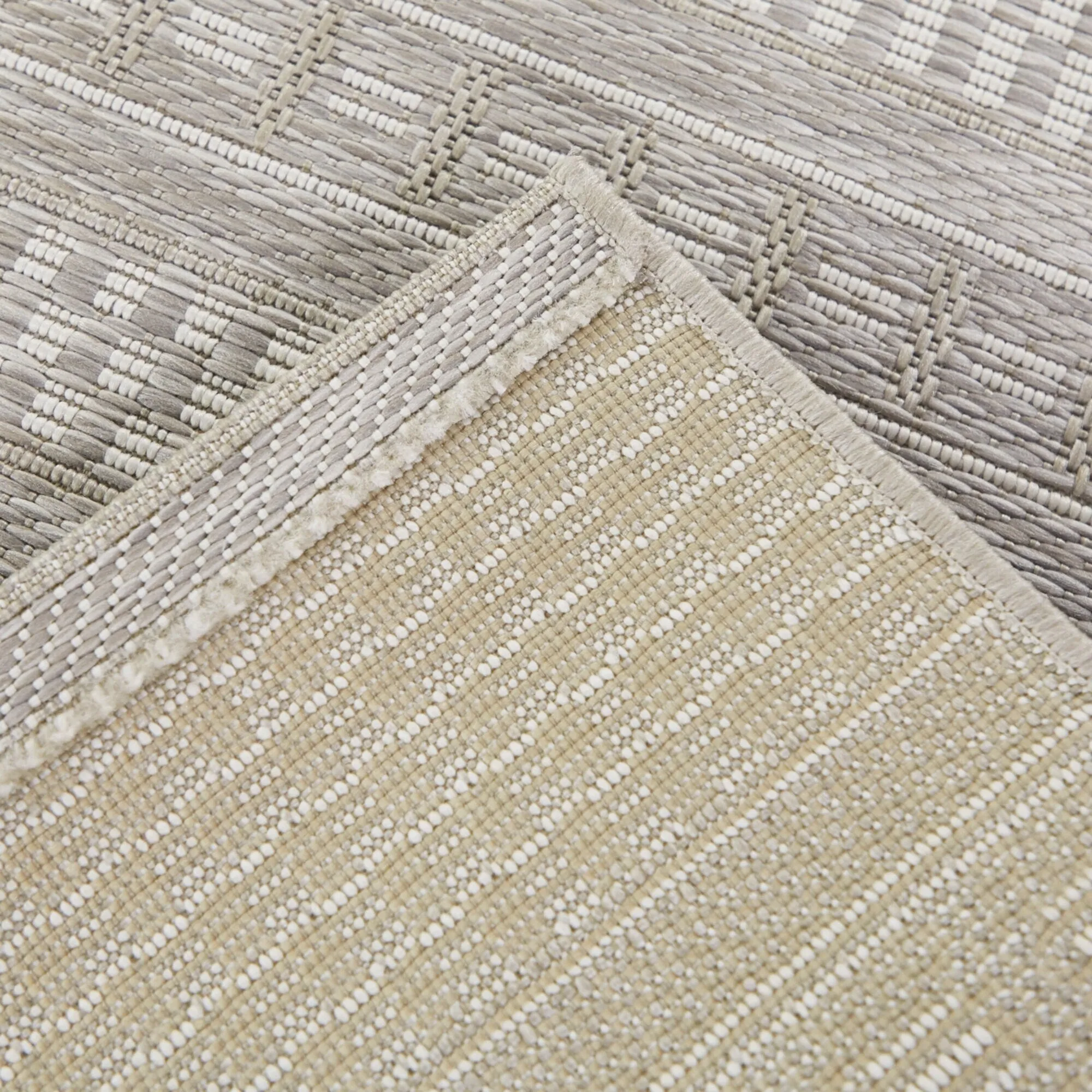 Cohen Checkered Stripe Indoor/Outdoor Area Rug