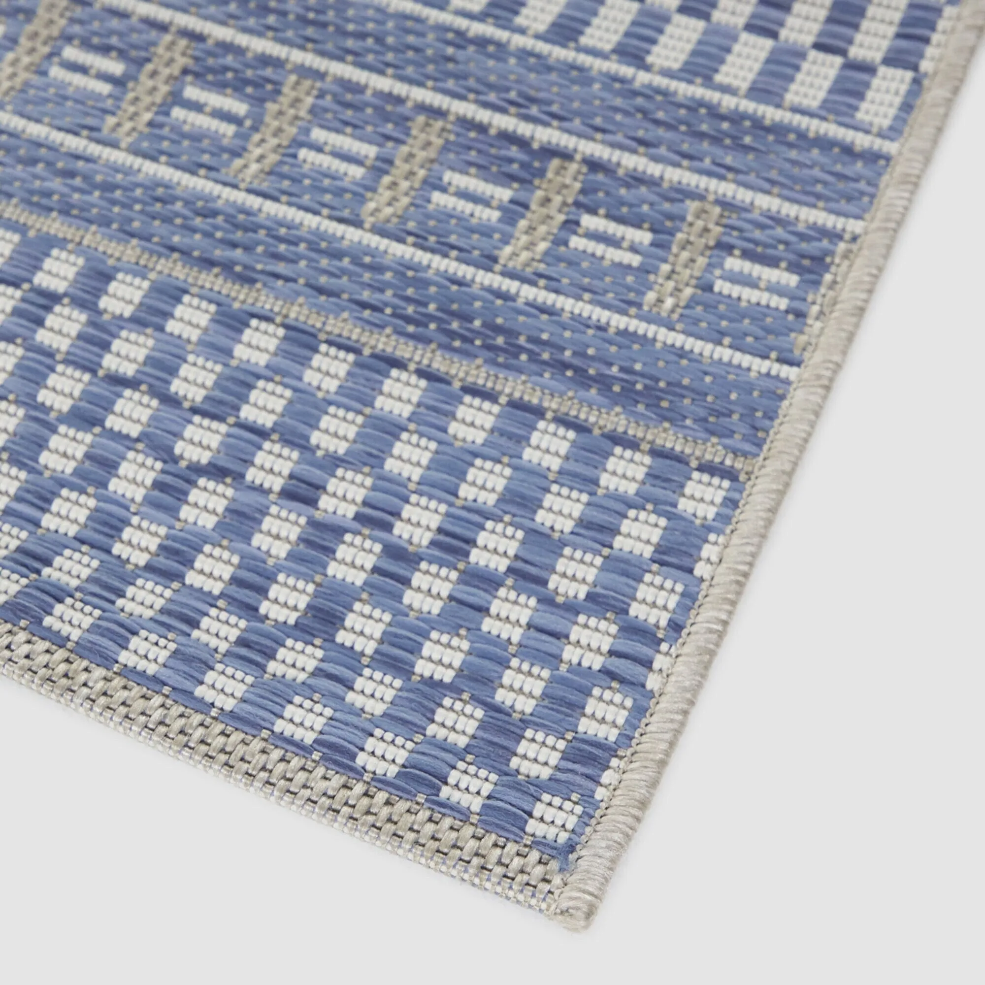 Cohen Checkered Stripe Indoor/Outdoor Area Rug