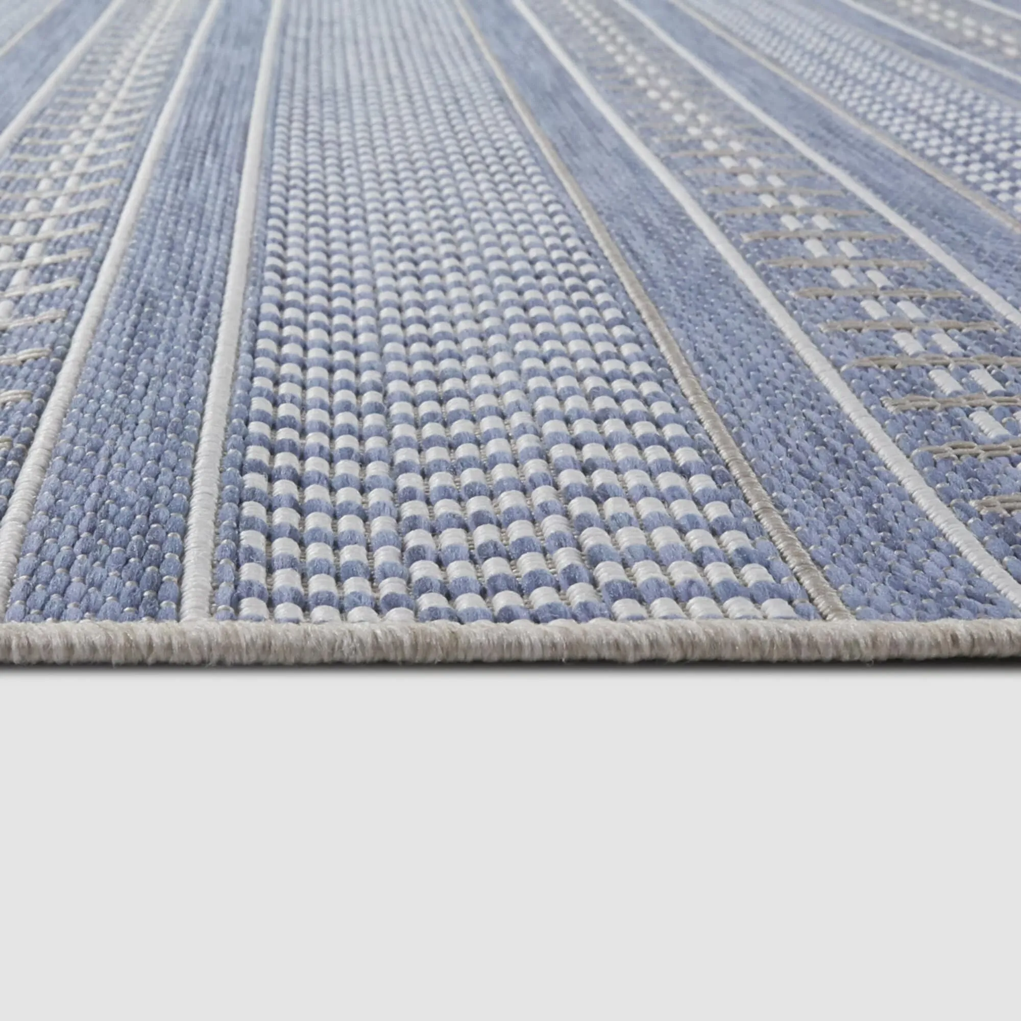 Cohen Checkered Stripe Indoor/Outdoor Area Rug