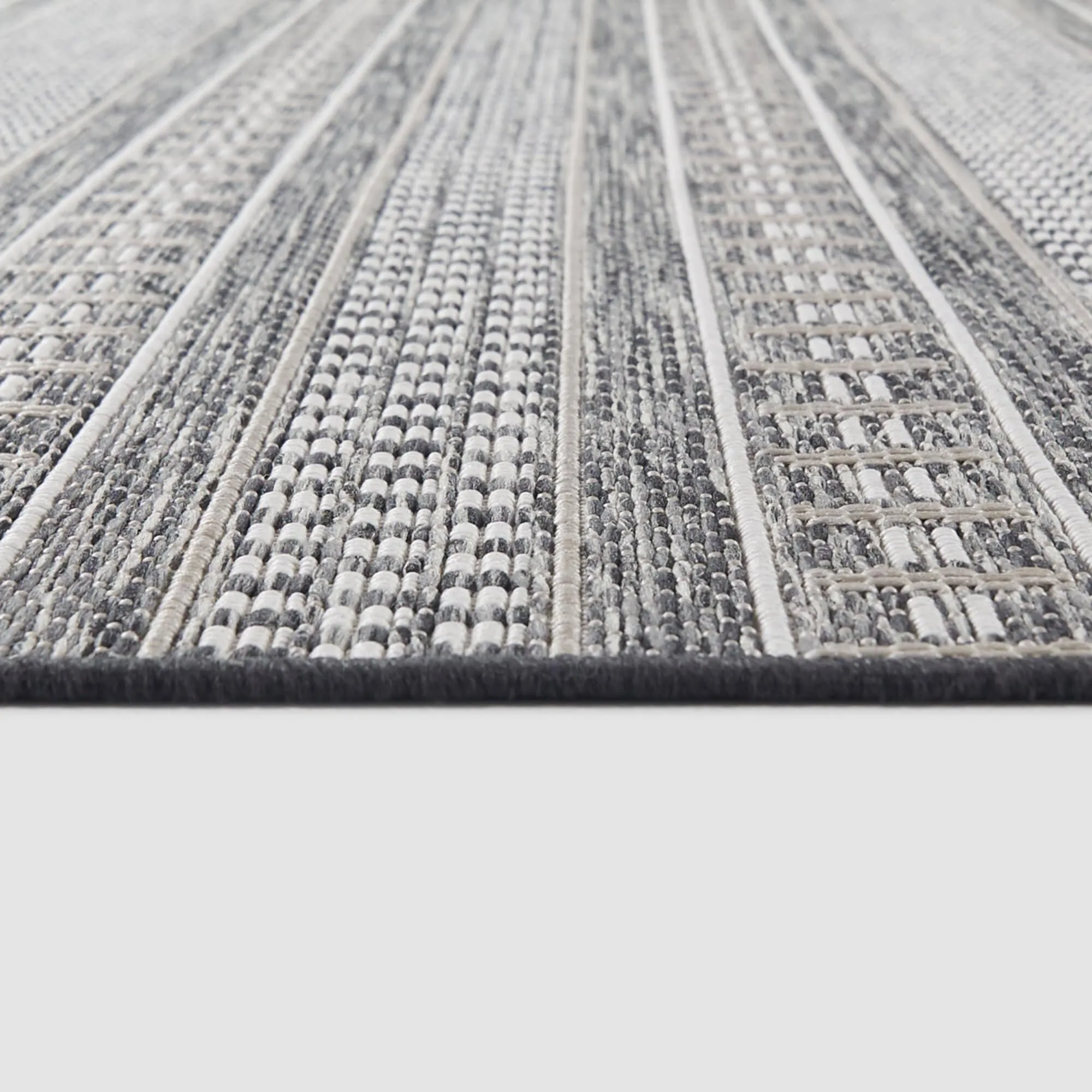 Cohen Checkered Stripe Indoor/Outdoor Area Rug