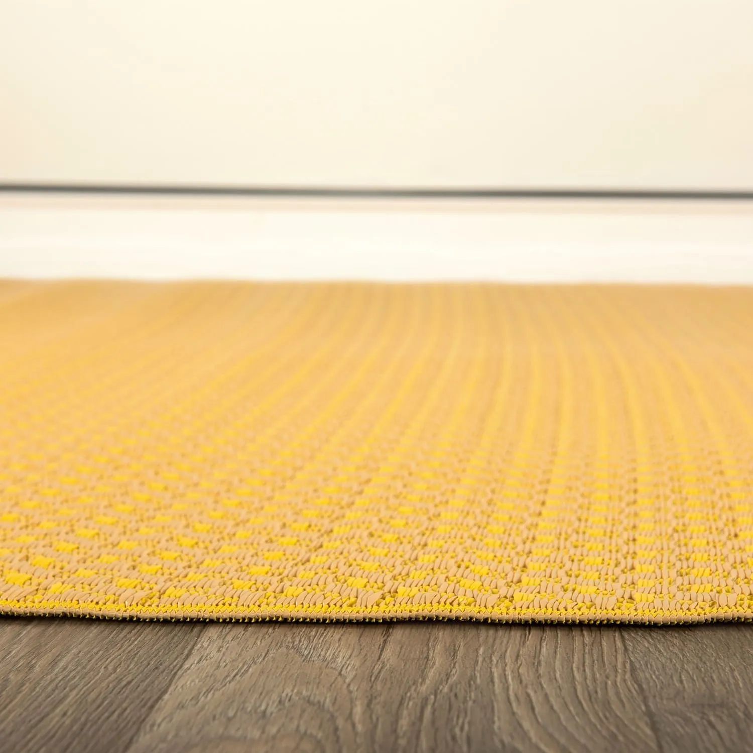 Contemporay Solid Reversible Plastic Outdoor Rugs