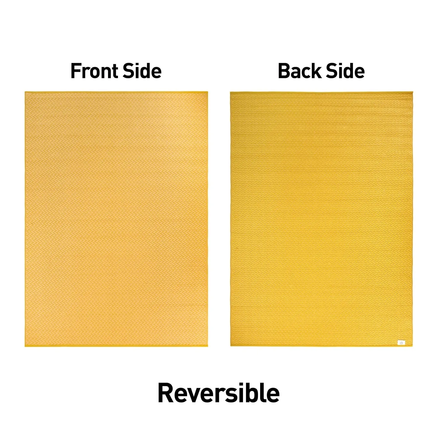 Contemporay Solid Reversible Plastic Outdoor Rugs