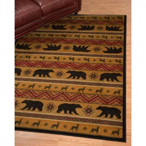Copper Grove Callie Deer & Bear Area Rug