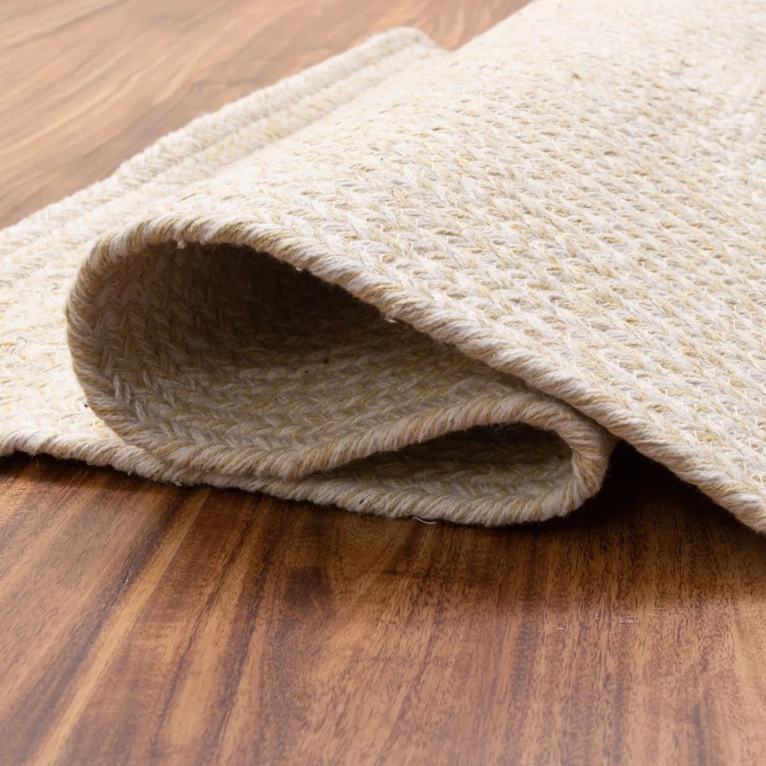 Country Farmhouse Braided Cotton Handmade Area Rug