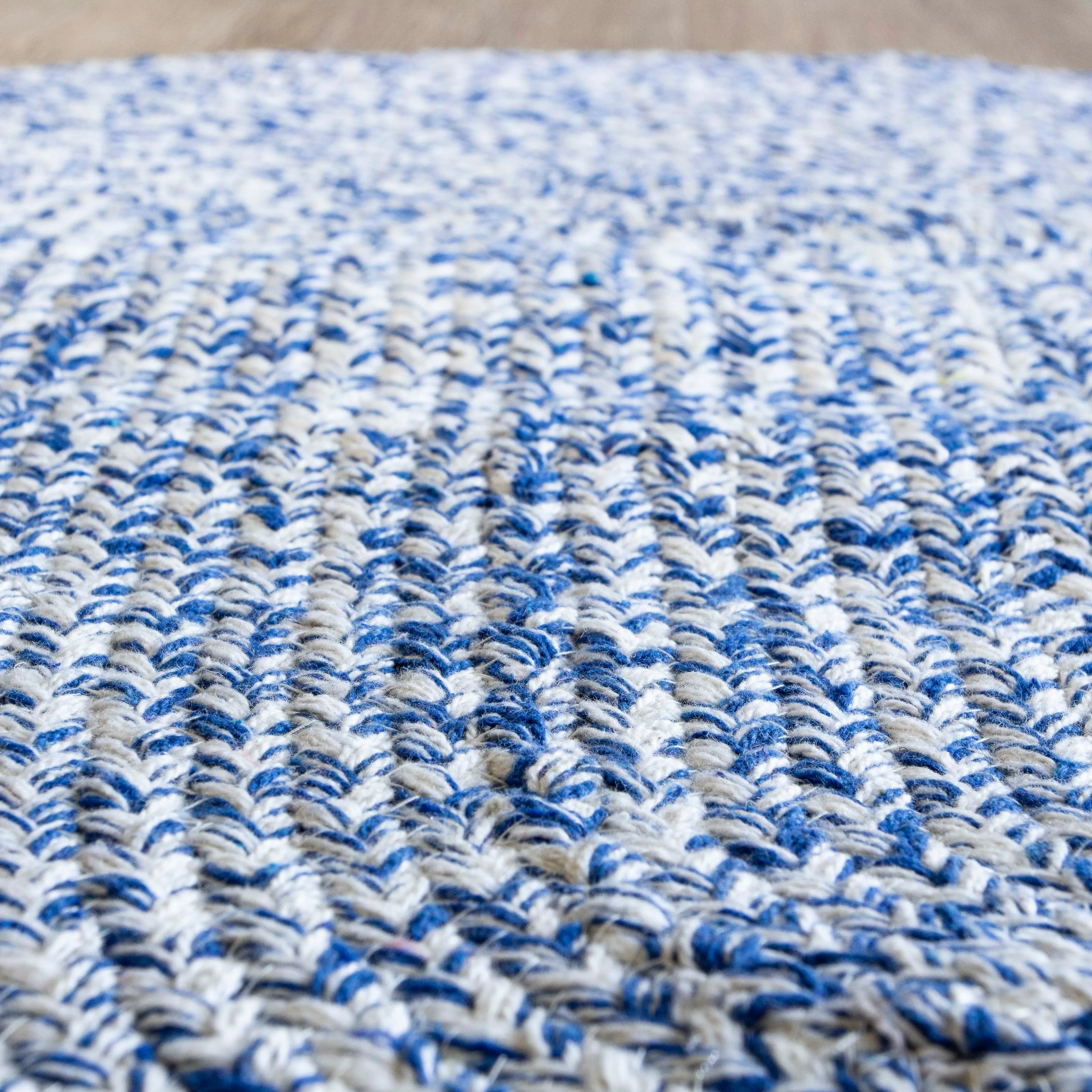 Country Farmhouse Braided Cotton Handmade Area Rug