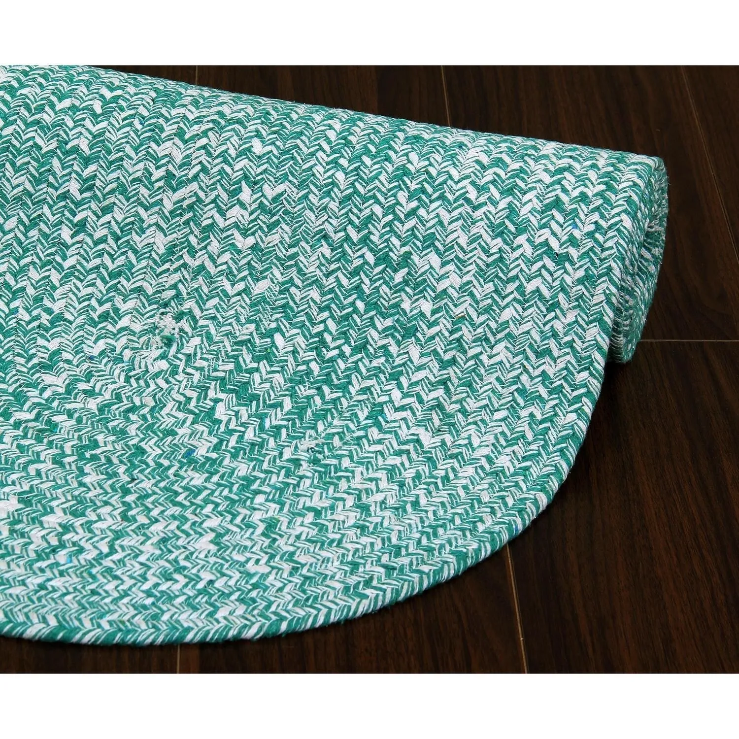 Country Farmhouse Braided Cotton Handmade Area Rug