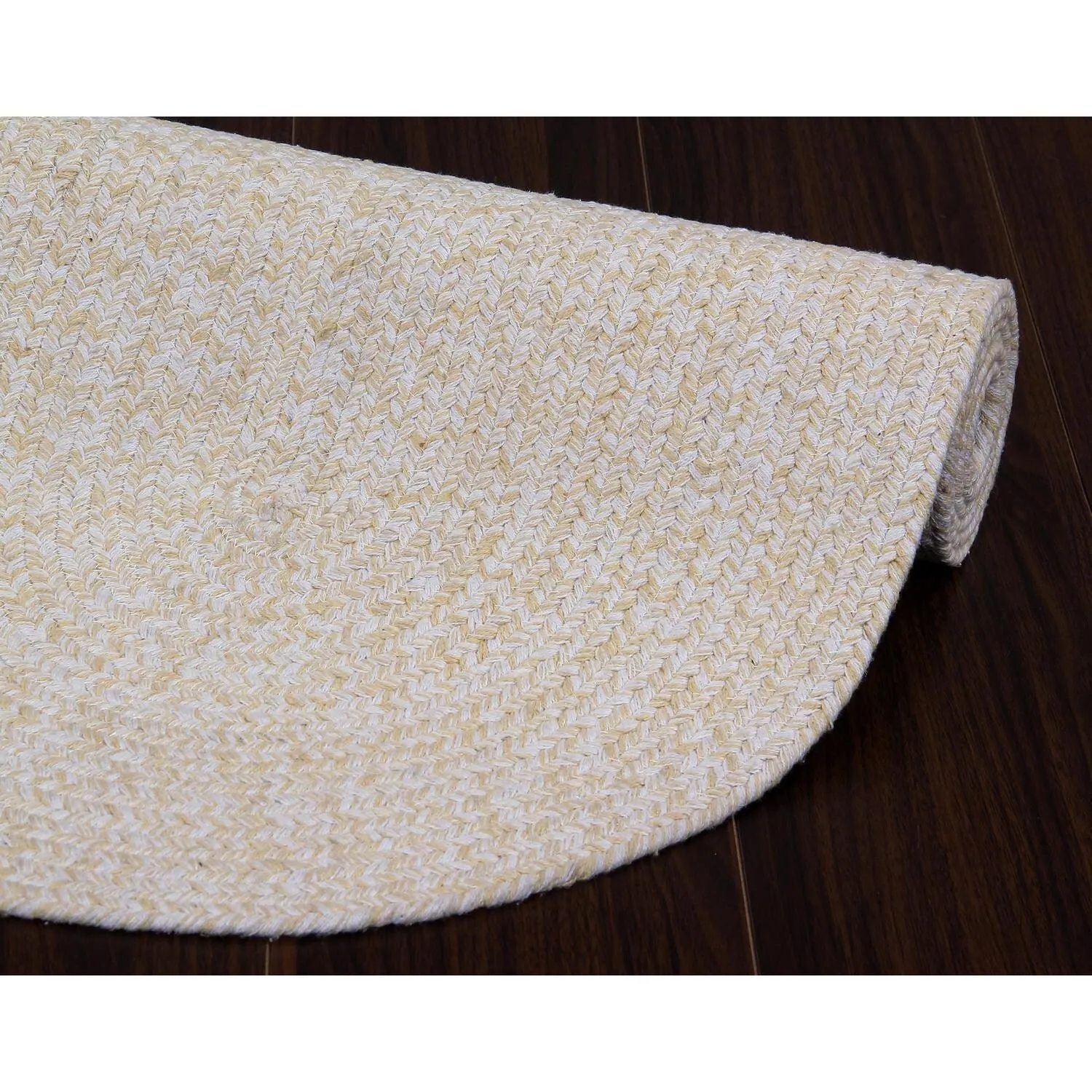 Country Farmhouse Braided Cotton Handmade Area Rug