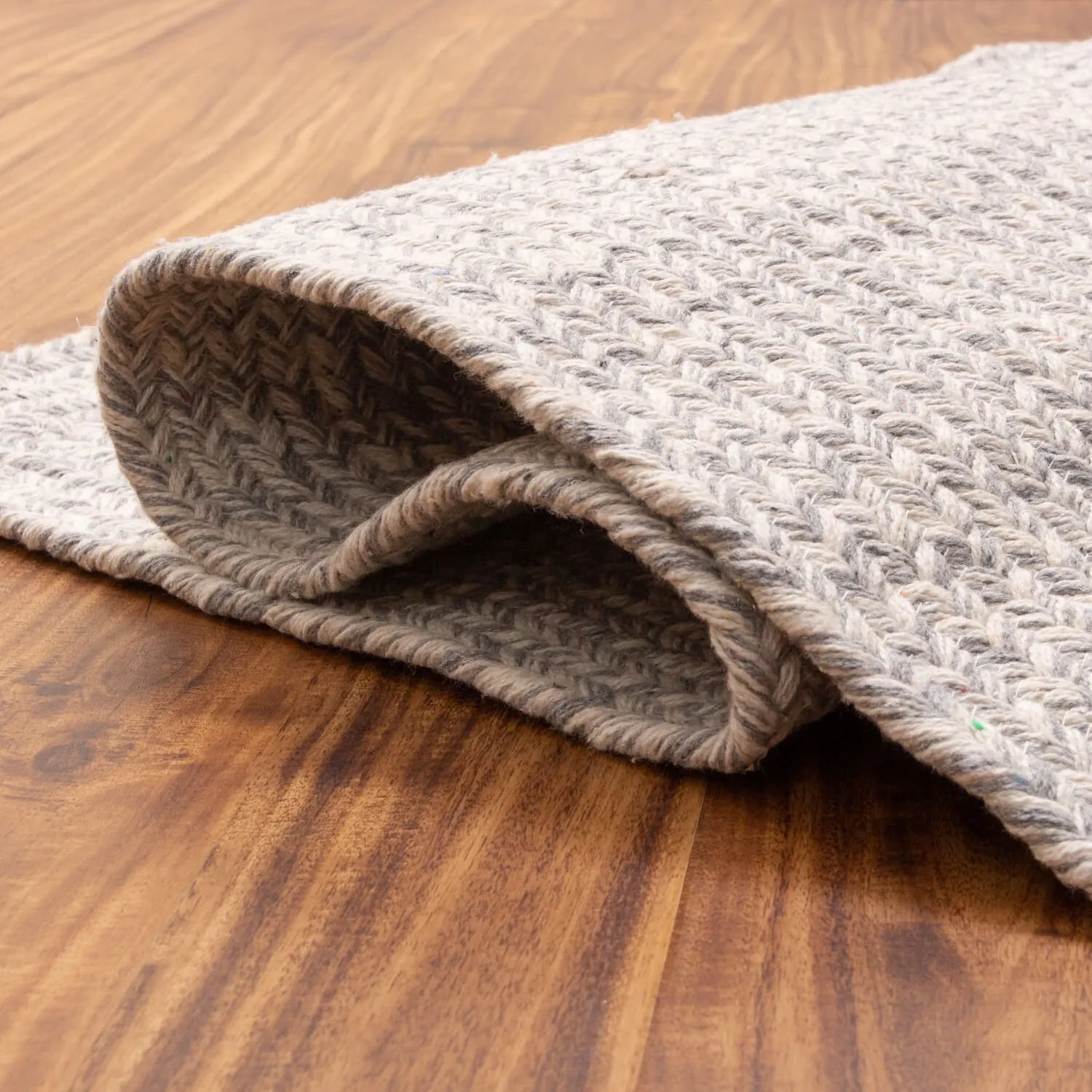 Country Farmhouse Braided Cotton Handmade Area Rug