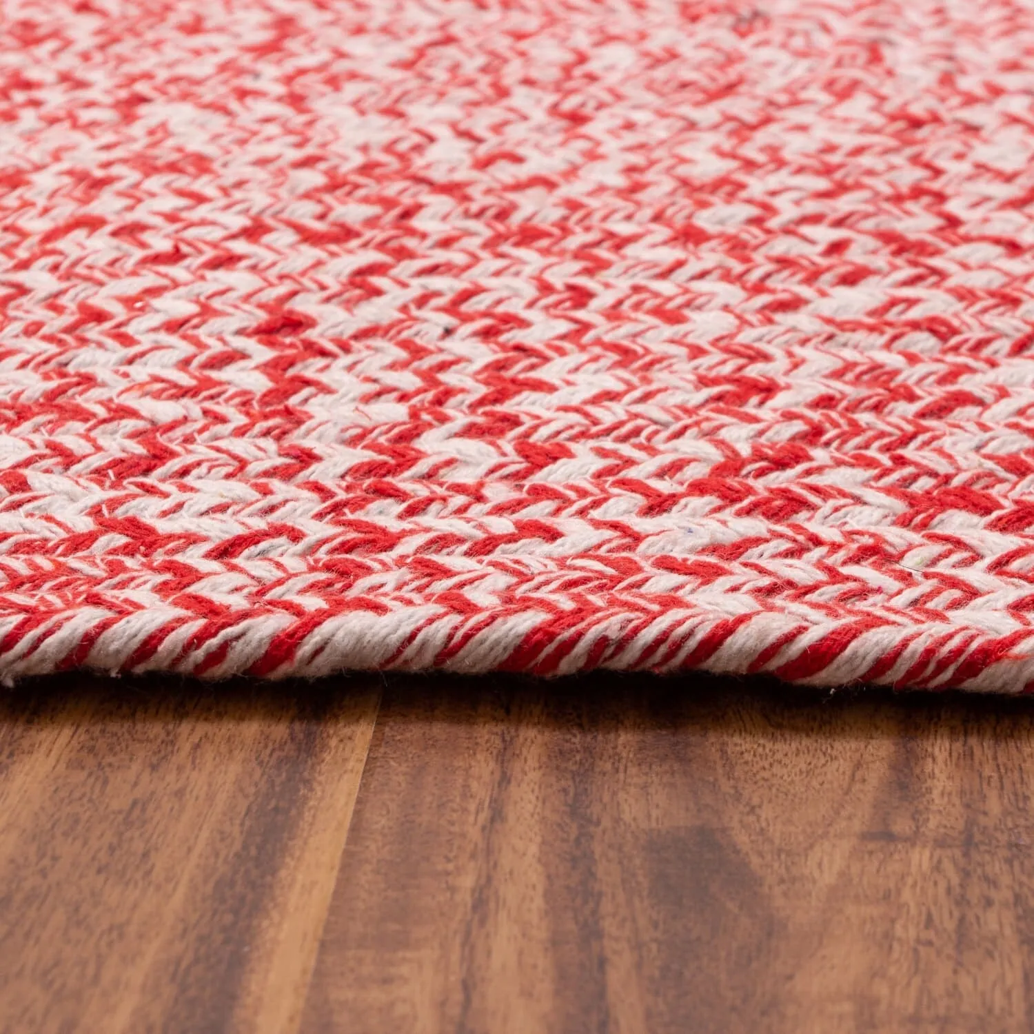 Country Farmhouse Braided Cotton Handmade Area Rug