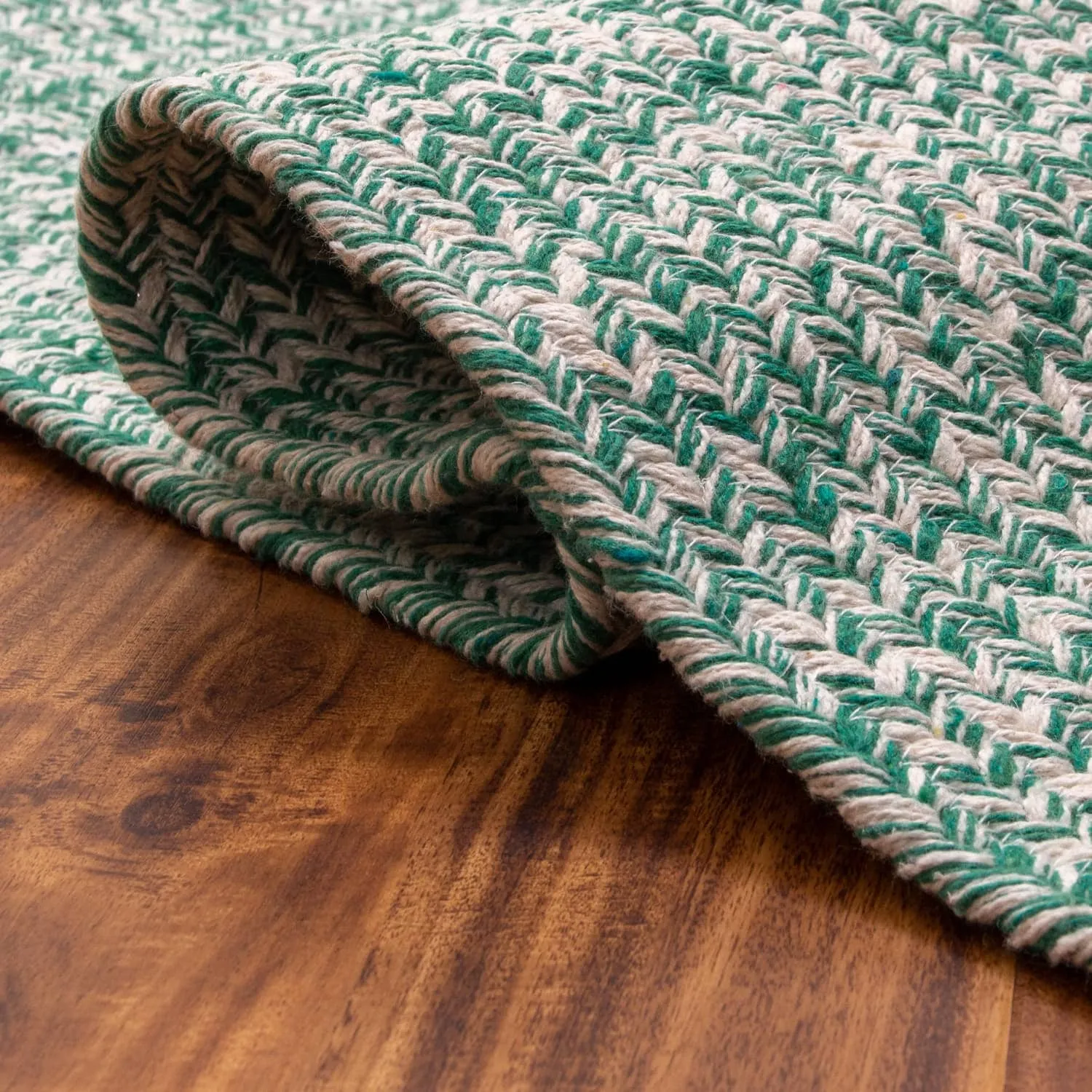 Country Farmhouse Braided Cotton Handmade Area Rug