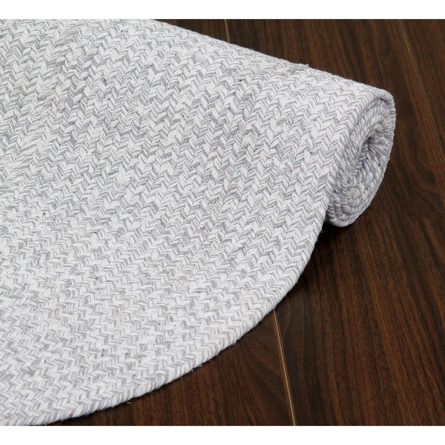 Country Farmhouse Braided Cotton Handmade Area Rug