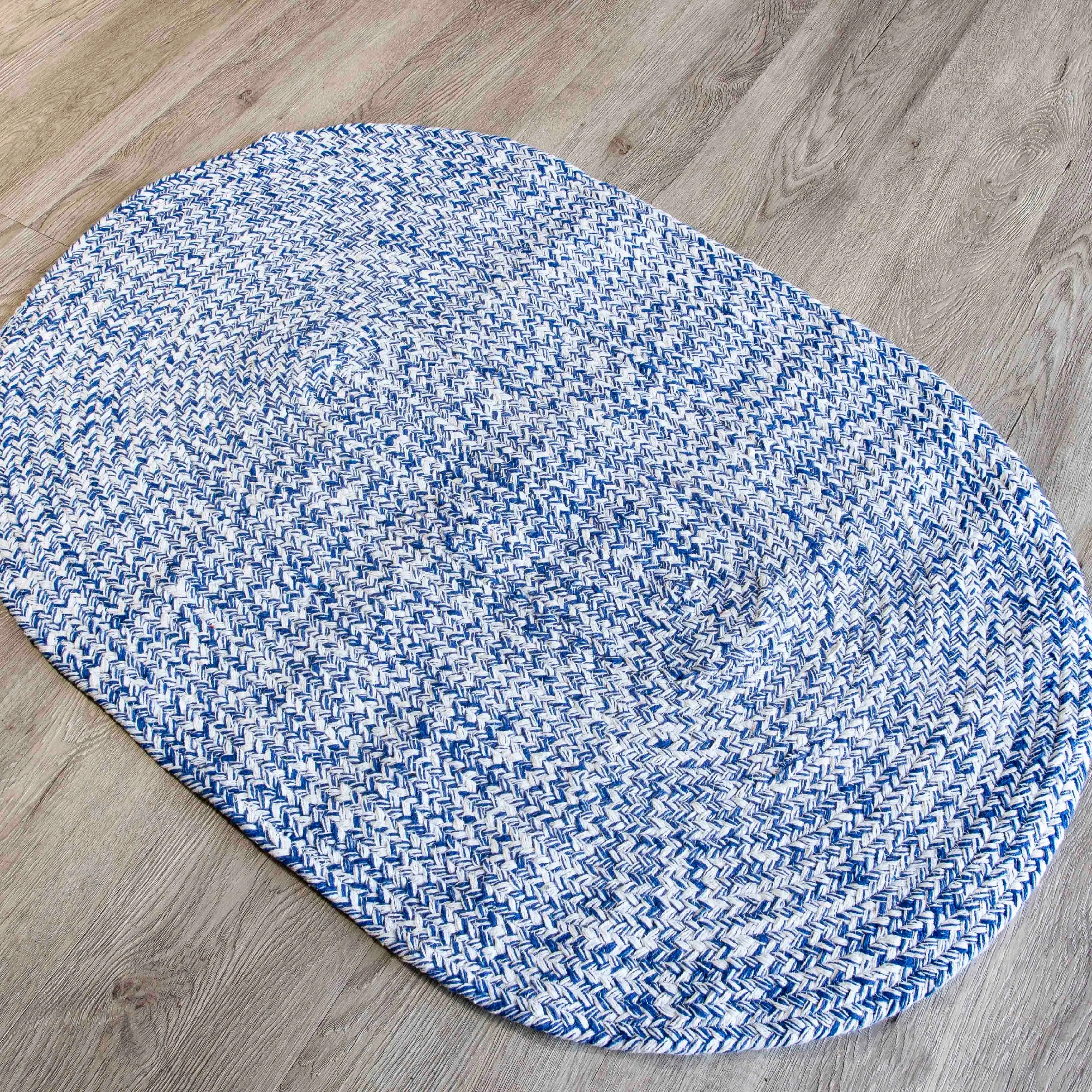 Country Farmhouse Braided Cotton Handmade Area Rug