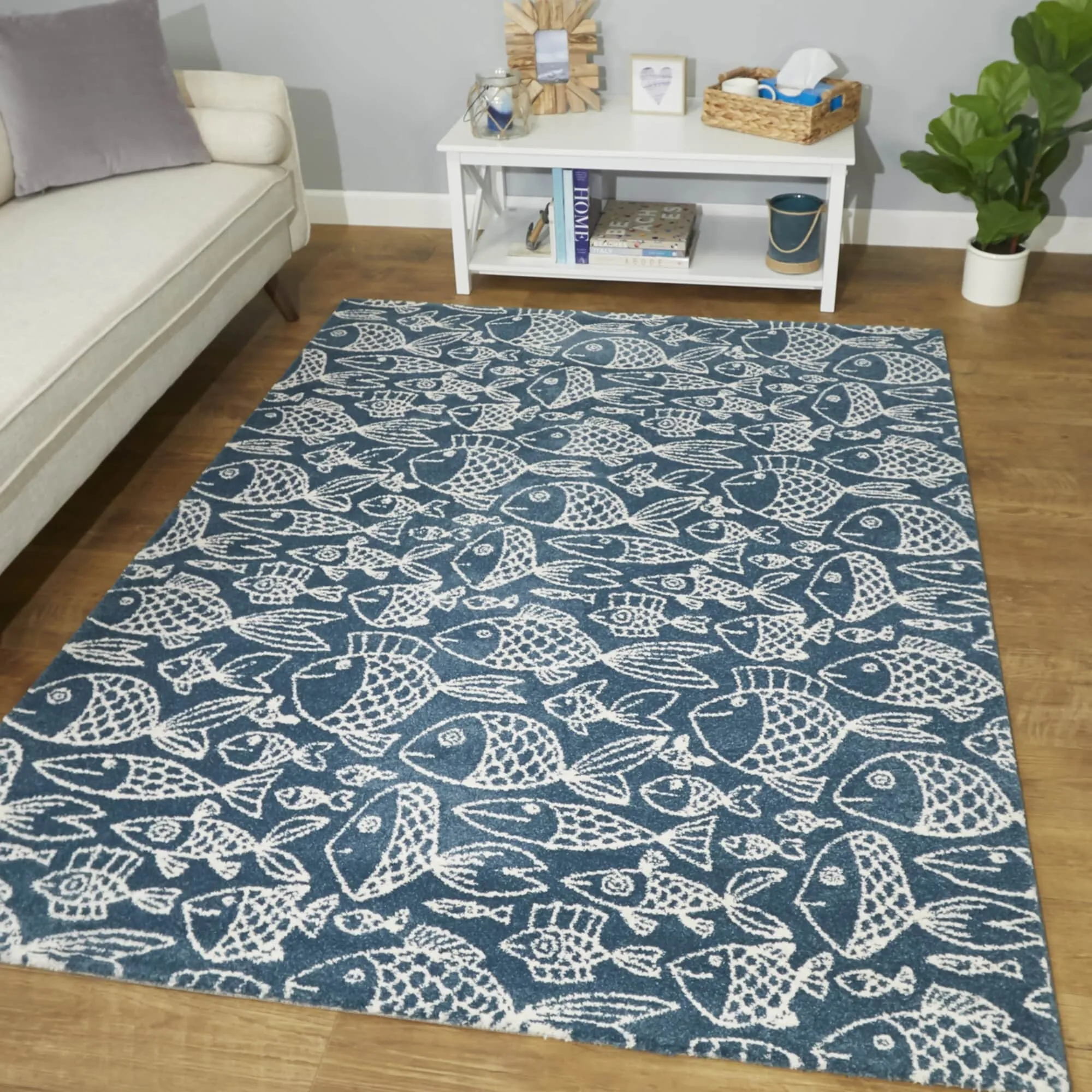 Cousteau Coastal Fish Area Rug