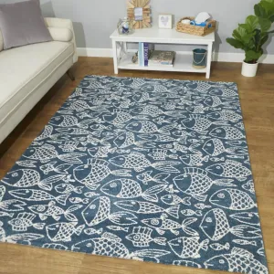 Cousteau Coastal Fish Area Rug