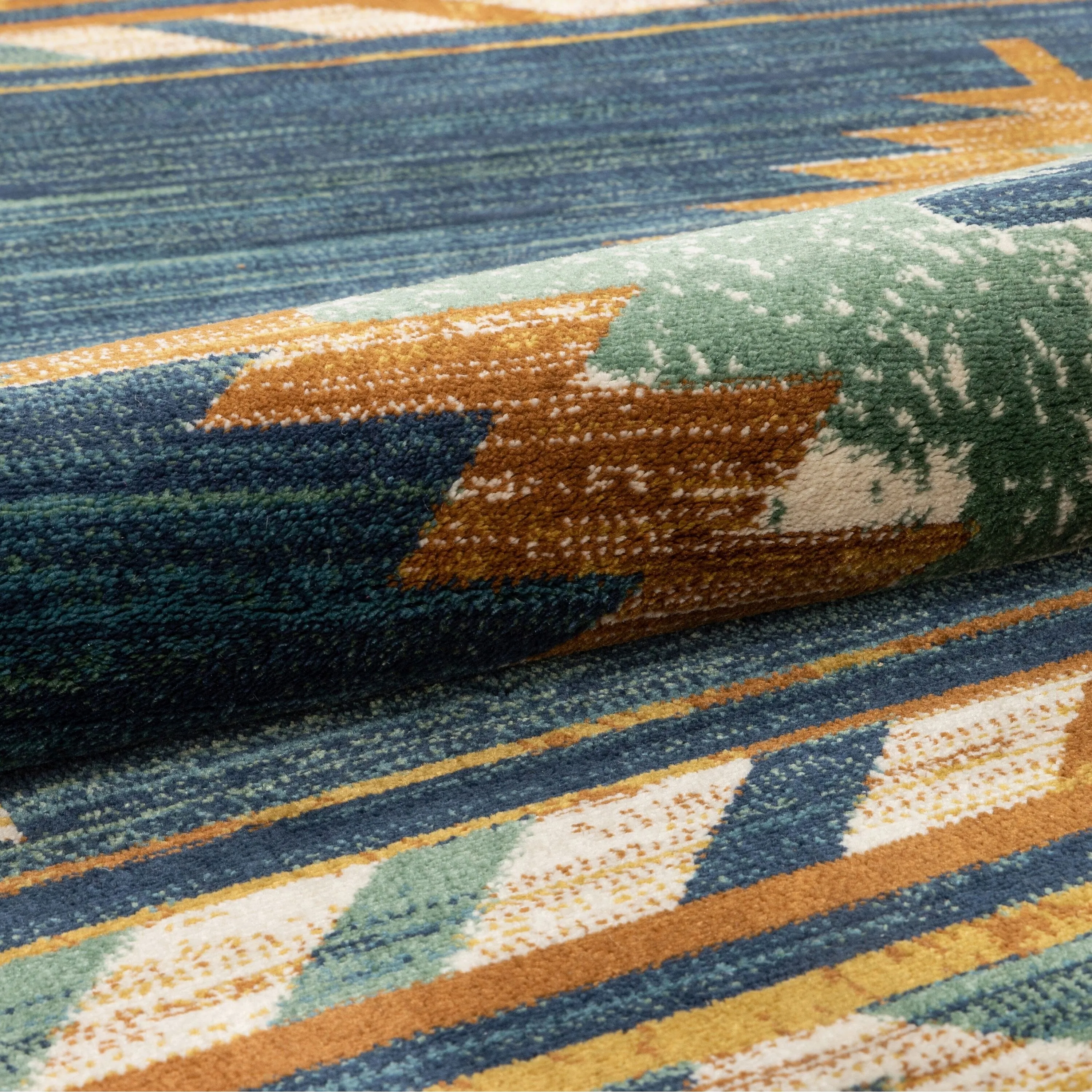 Custom Size Runner Tulsa Lea Southwestern Medallion Stair-Hallway Rug