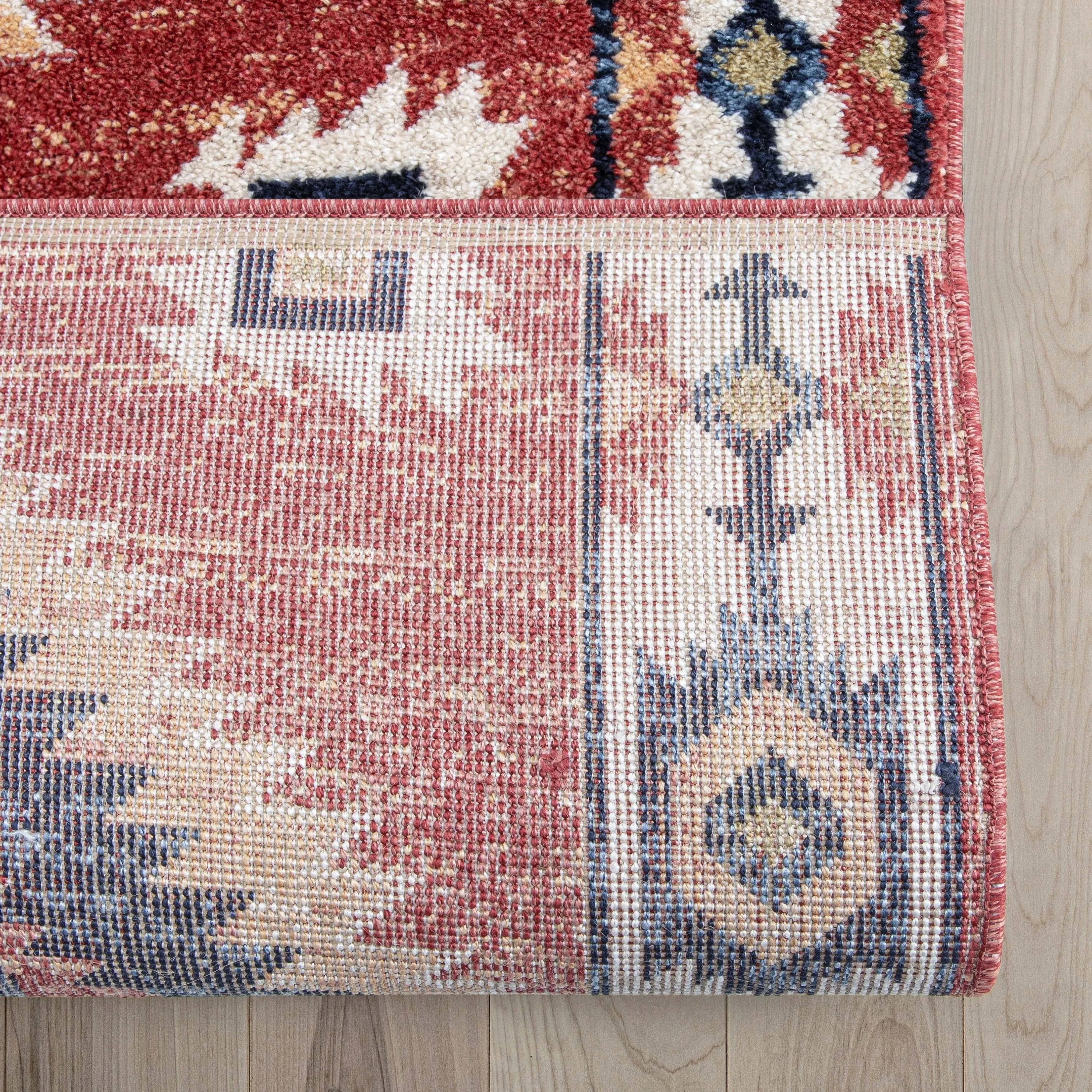 Custom Size Runner Tulsa Lea Southwestern Medallion Stair-Hallway Rug