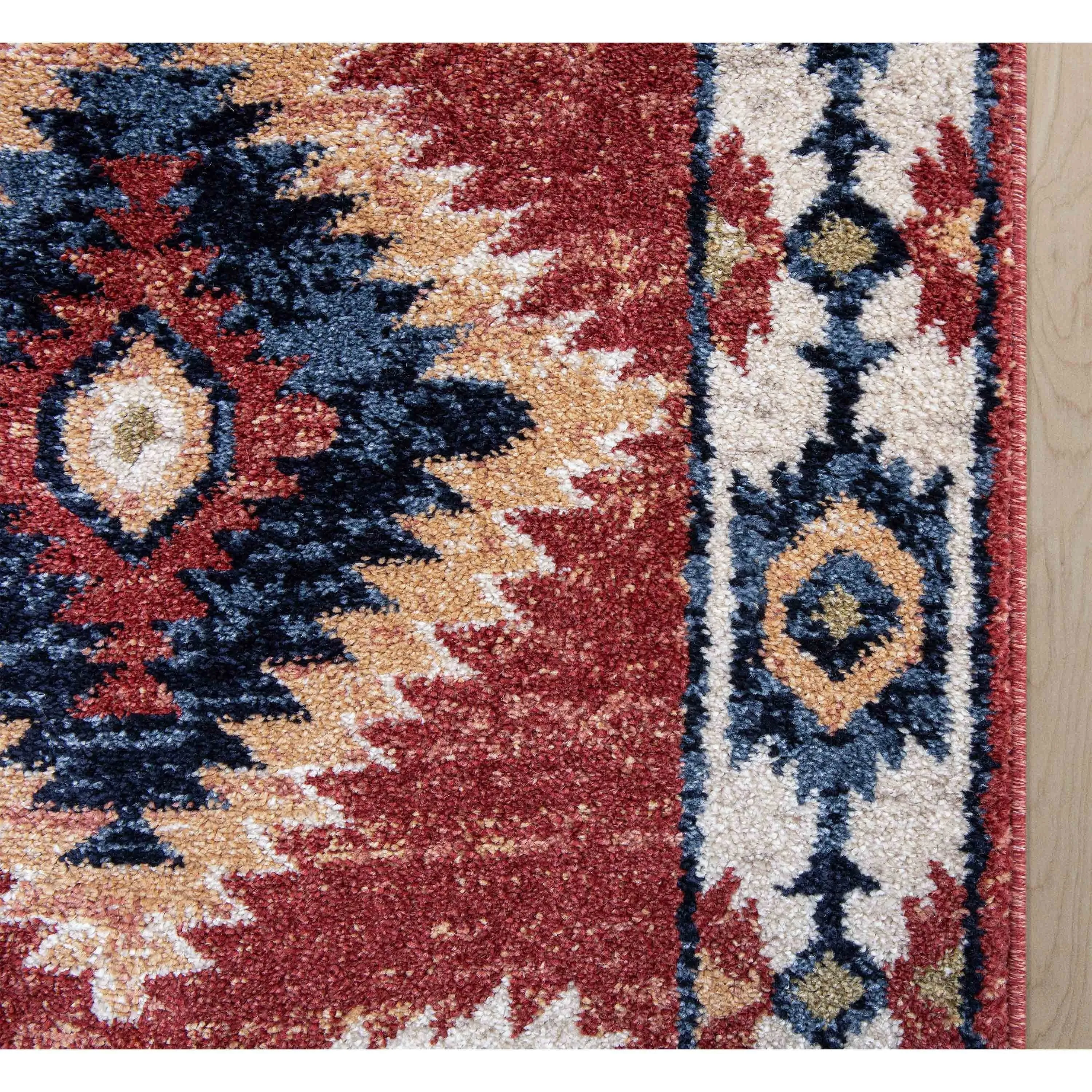 Custom Size Runner Tulsa Lea Southwestern Medallion Stair-Hallway Rug