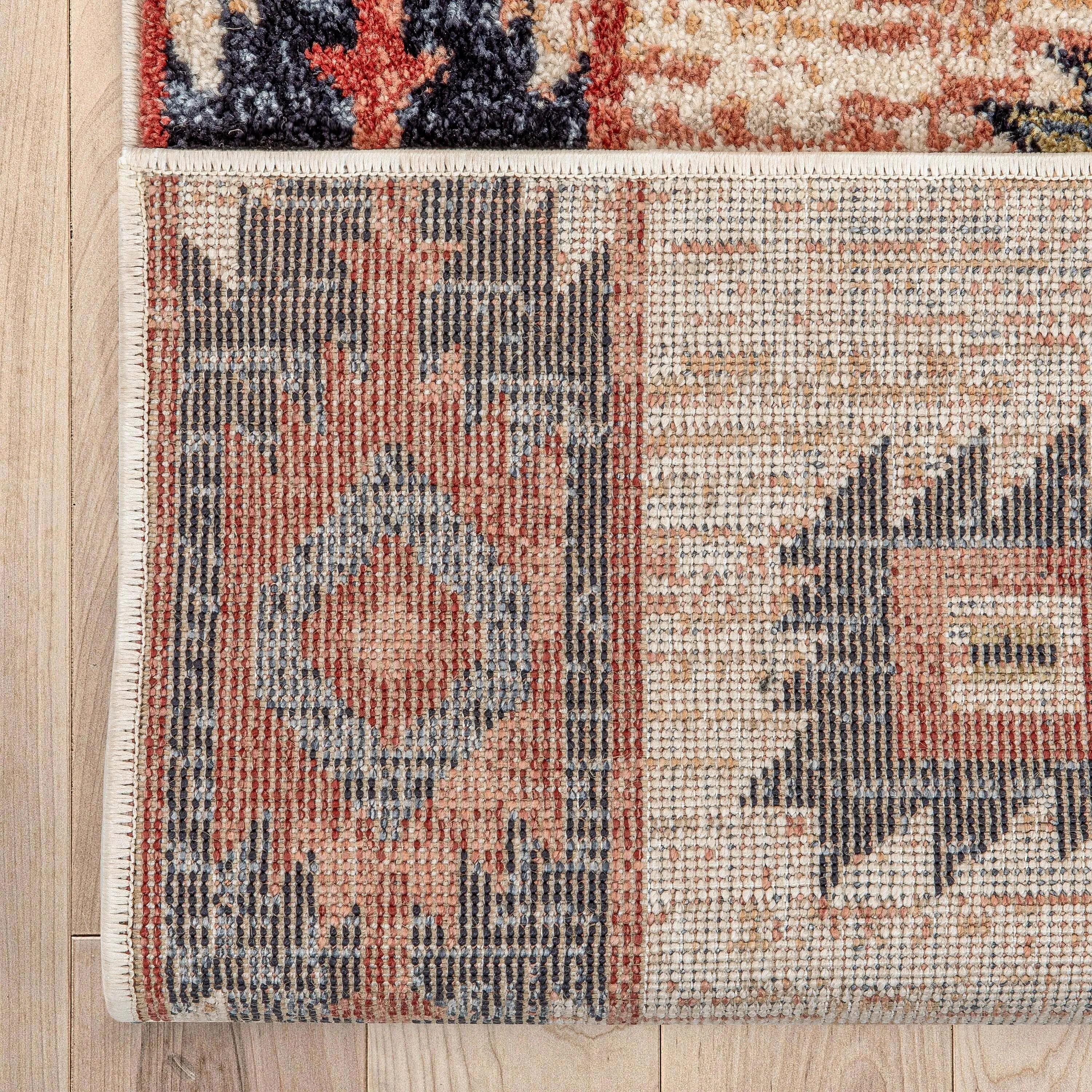 Custom Size Runner Tulsa Lea Southwestern Medallion Stair-Hallway Rug