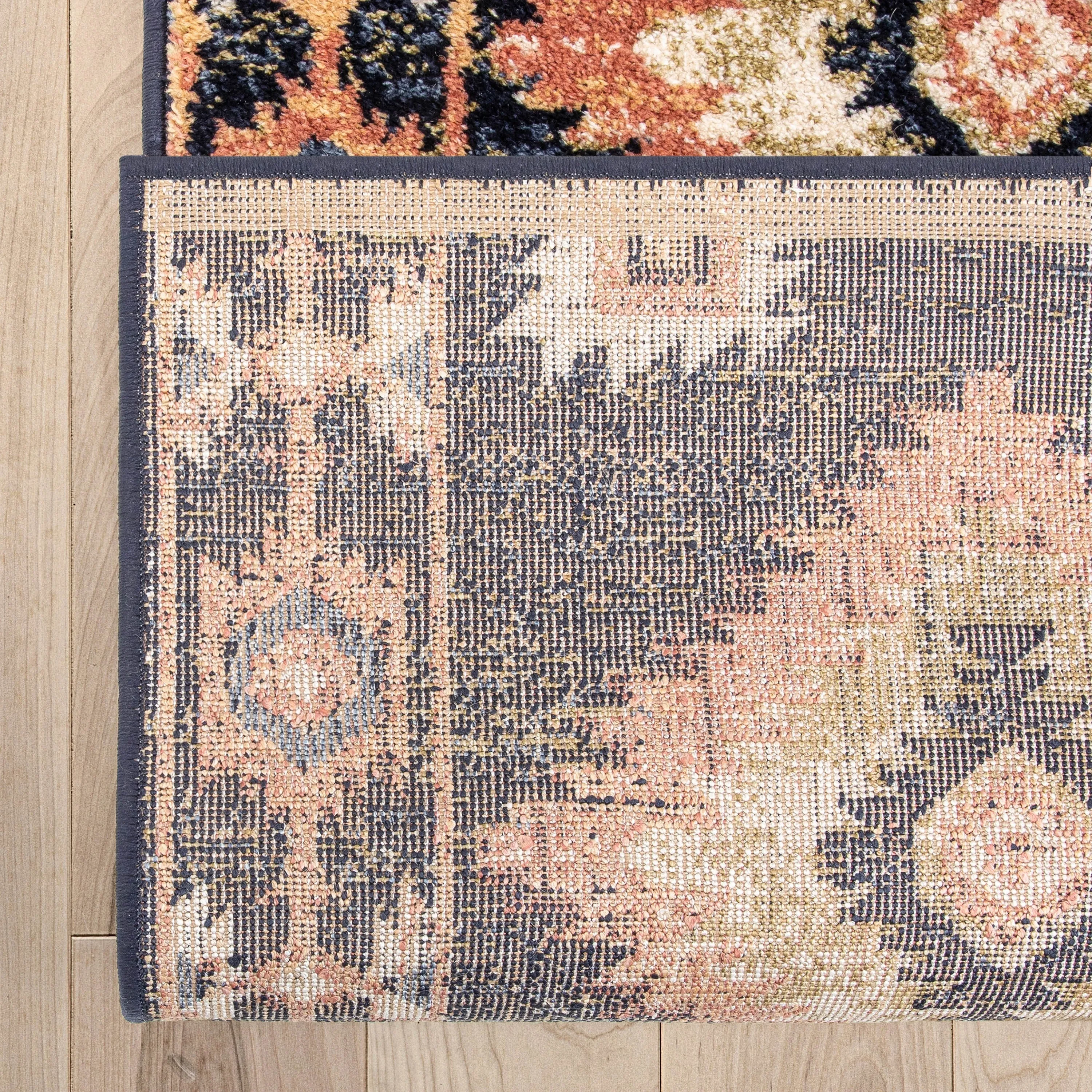 Custom Size Runner Tulsa Lea Southwestern Medallion Stair-Hallway Rug