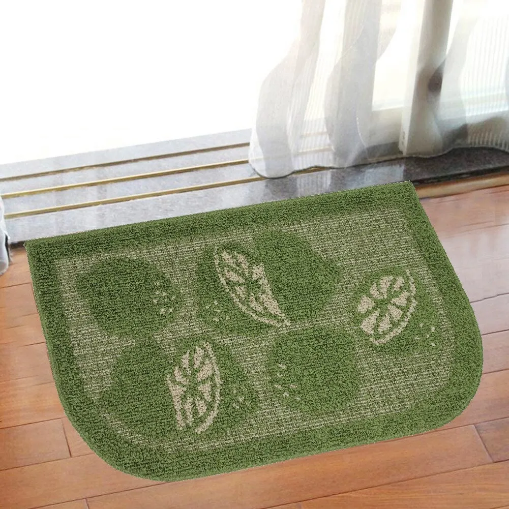 Decor Non-Slip Rubber Back Soft Durable Woven Fluffy Runner Area Carpet Floor Mat Indoor Kitchen Rug. Green Lime