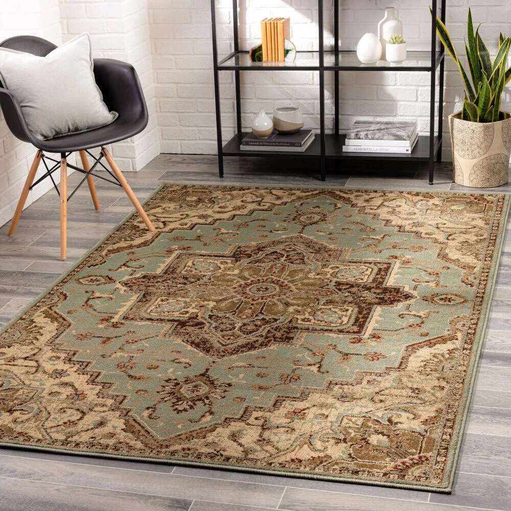 Demetria Traditional Sage Area Rug - 8' 10 x 12' 9
