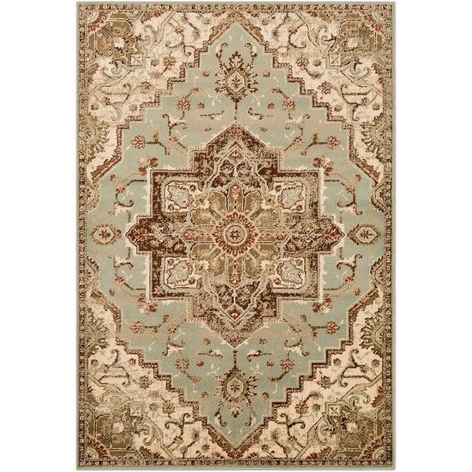 Demetria Traditional Sage Area Rug - 8' 10 x 12' 9
