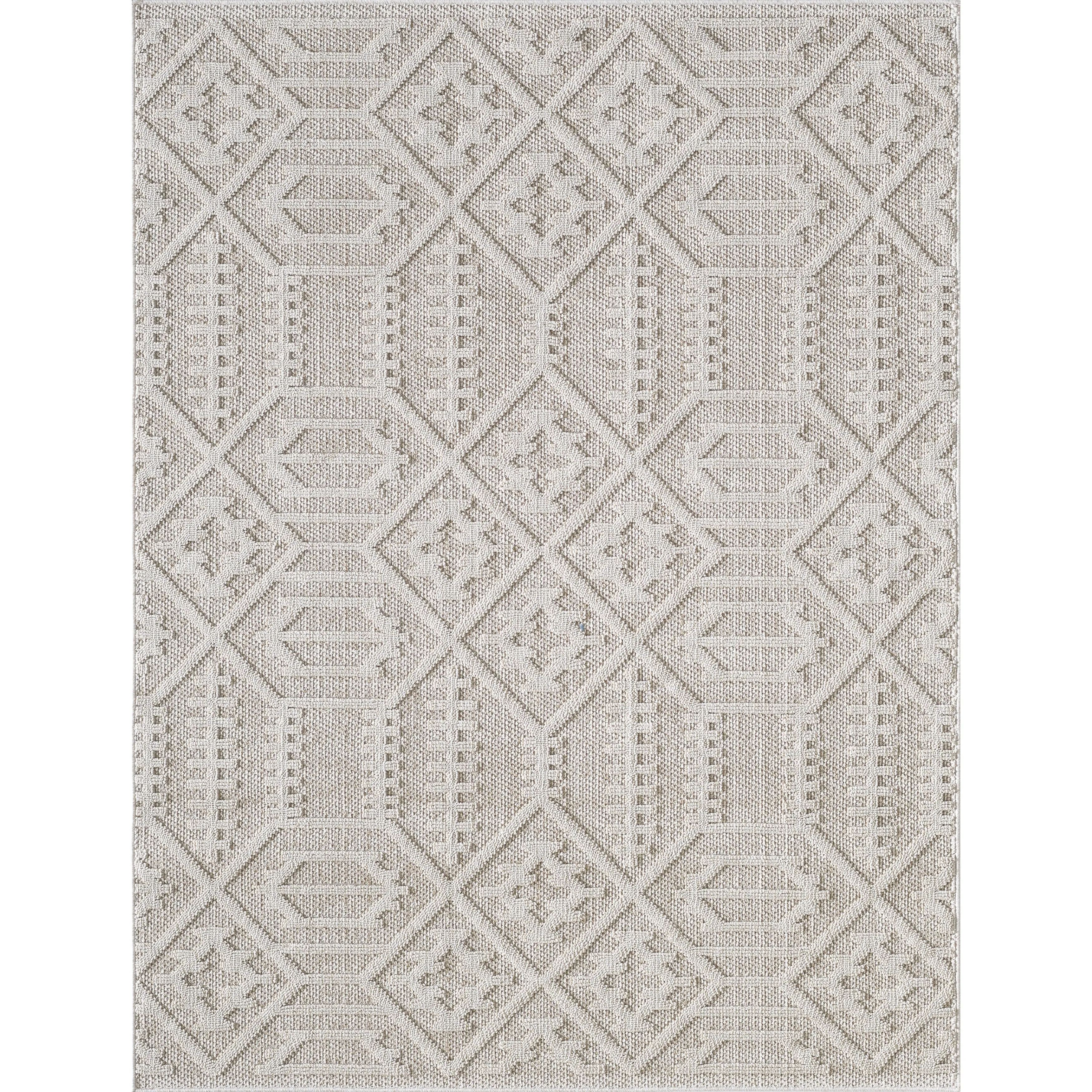 Domani Bella Modern Southwestern Textured Indoor / Outdoor Area Rug