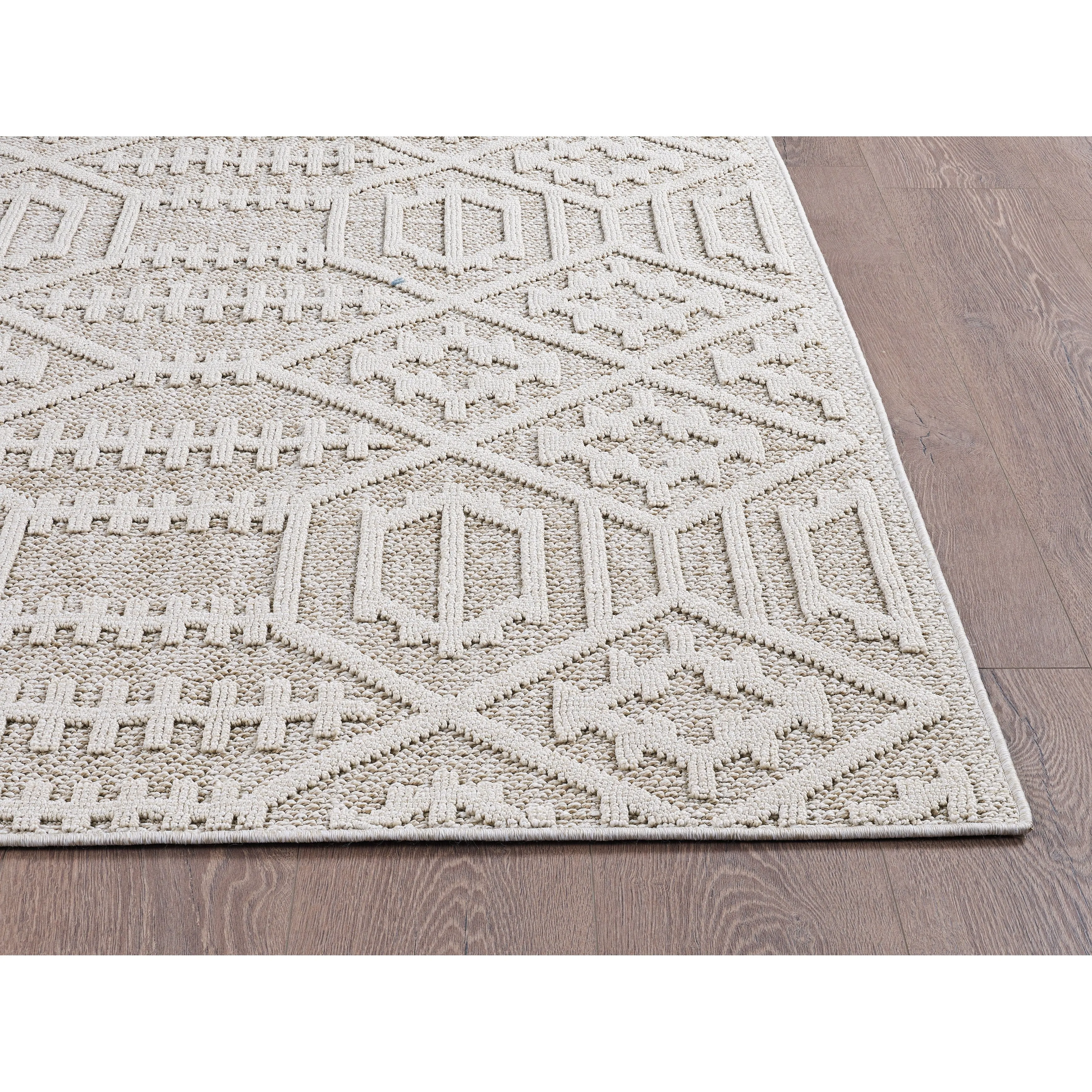 Domani Bella Modern Southwestern Textured Indoor / Outdoor Area Rug